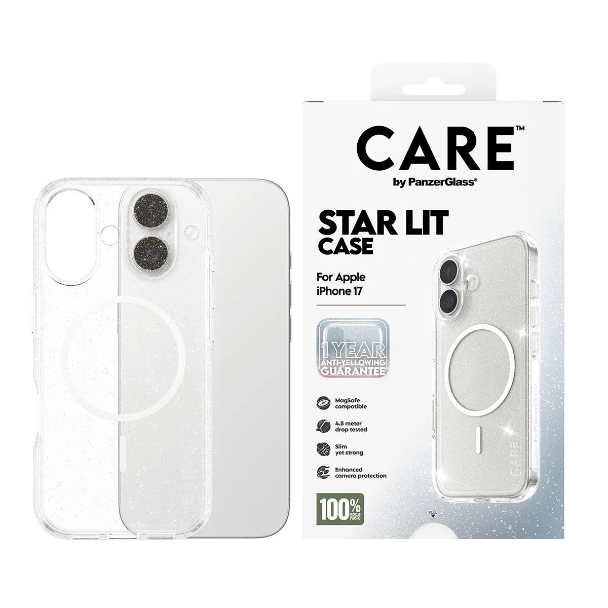 CARE⢠by PanzerGlass® Star Lit Case w. White MagSafe iPhone 17 - Image 2