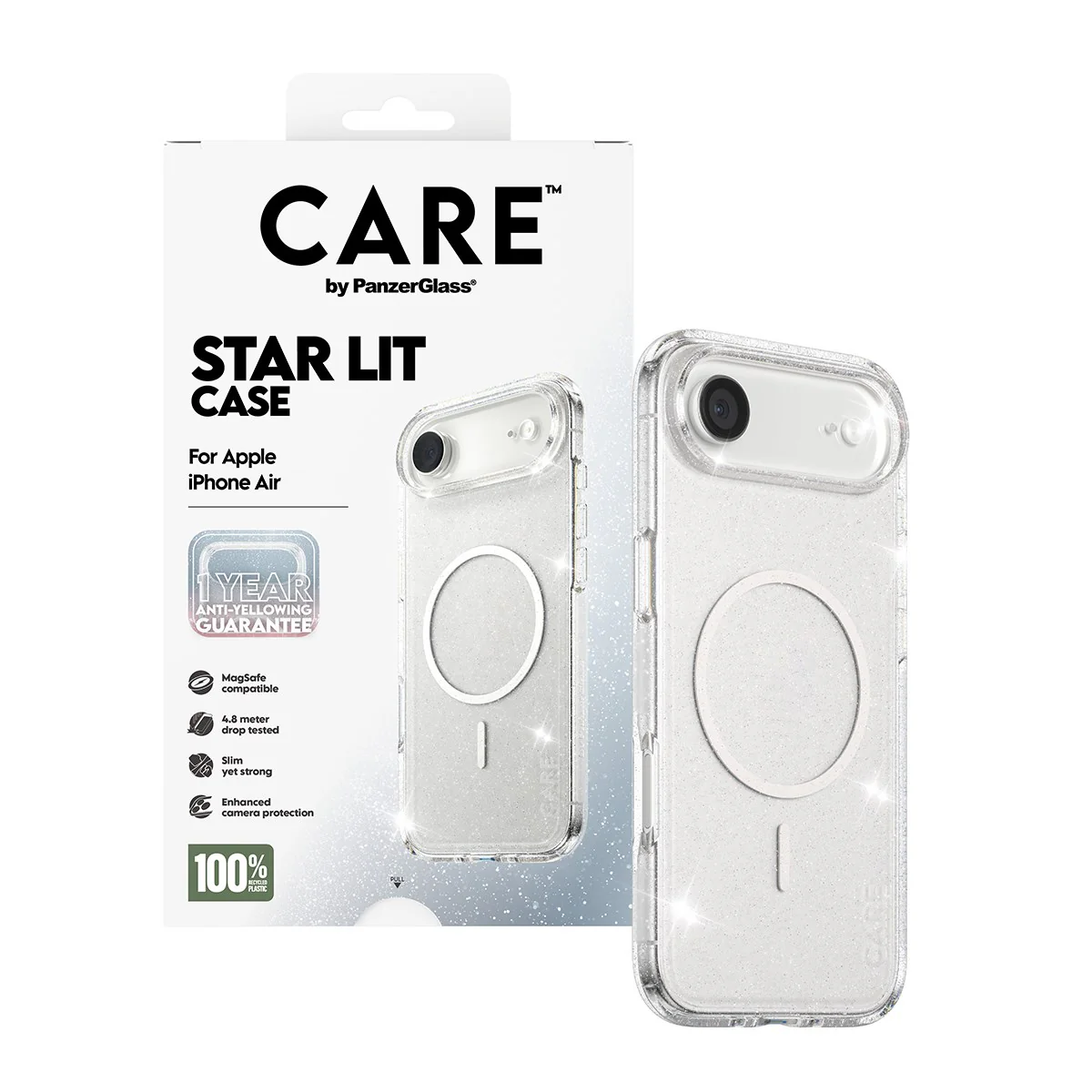 CARE⢠by PanzerGlass® Star Lit Case w. White MagSafe iPhone Air - Image 5