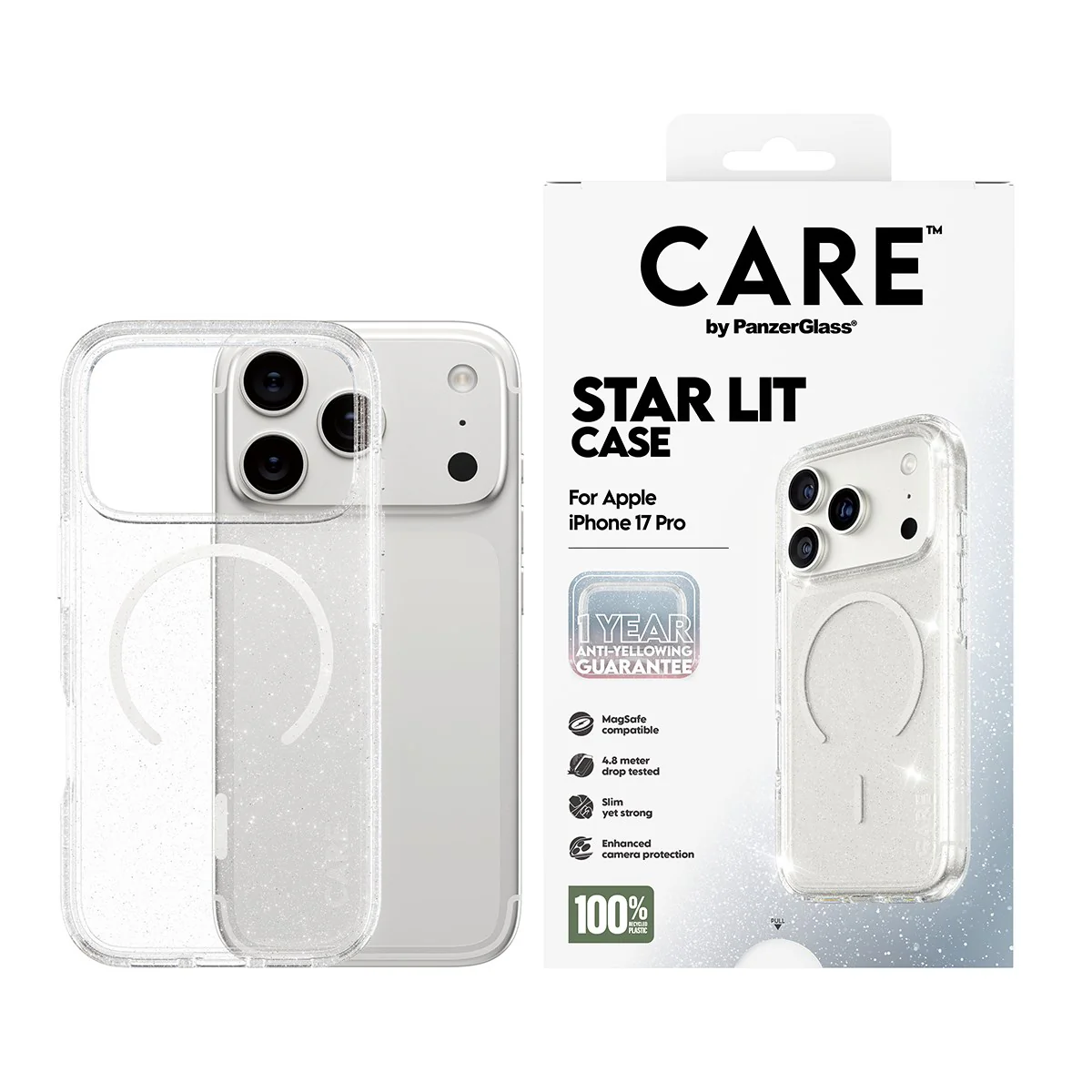 CARE⢠by PanzerGlass® Star Lit Case w. White MagSafe iPhone 17 Pro - Image 2