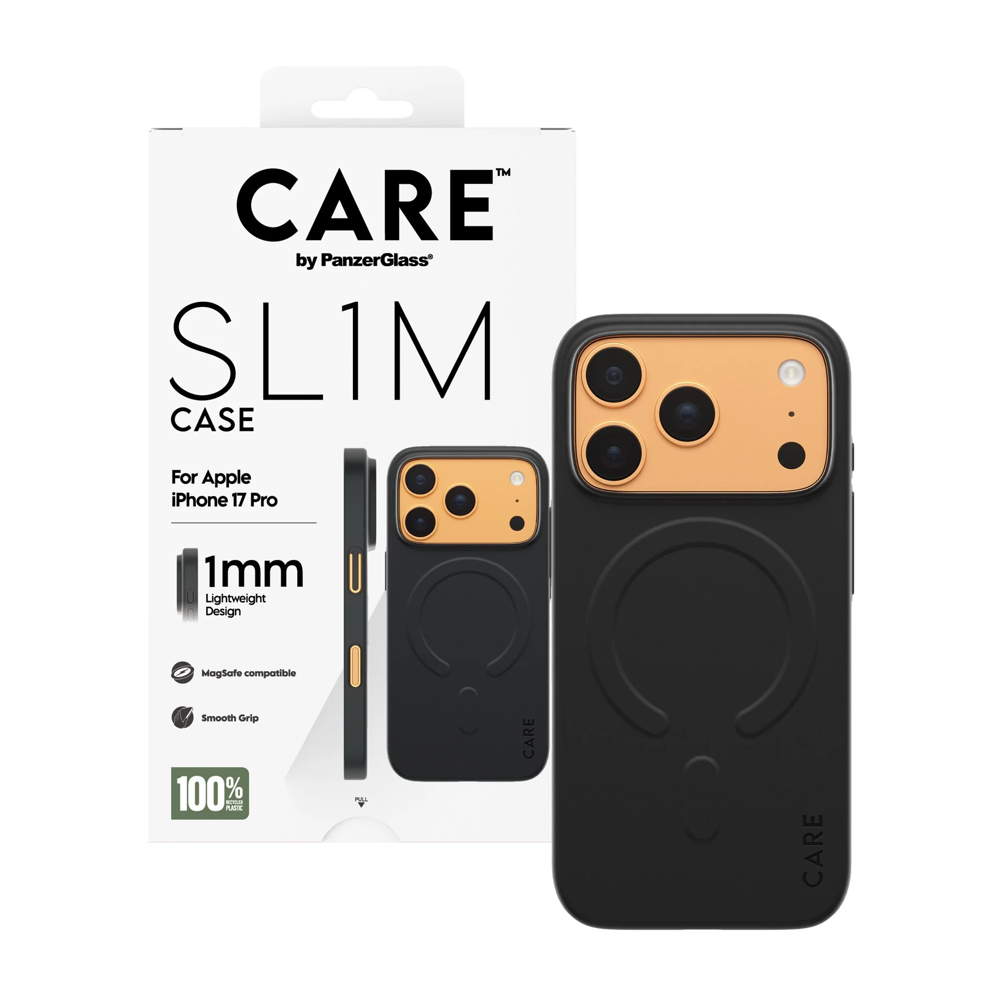 CARE⢠by PanzerGlass® SL1M Case Black w. MagSafe iPhone 17 Pro - Image 5