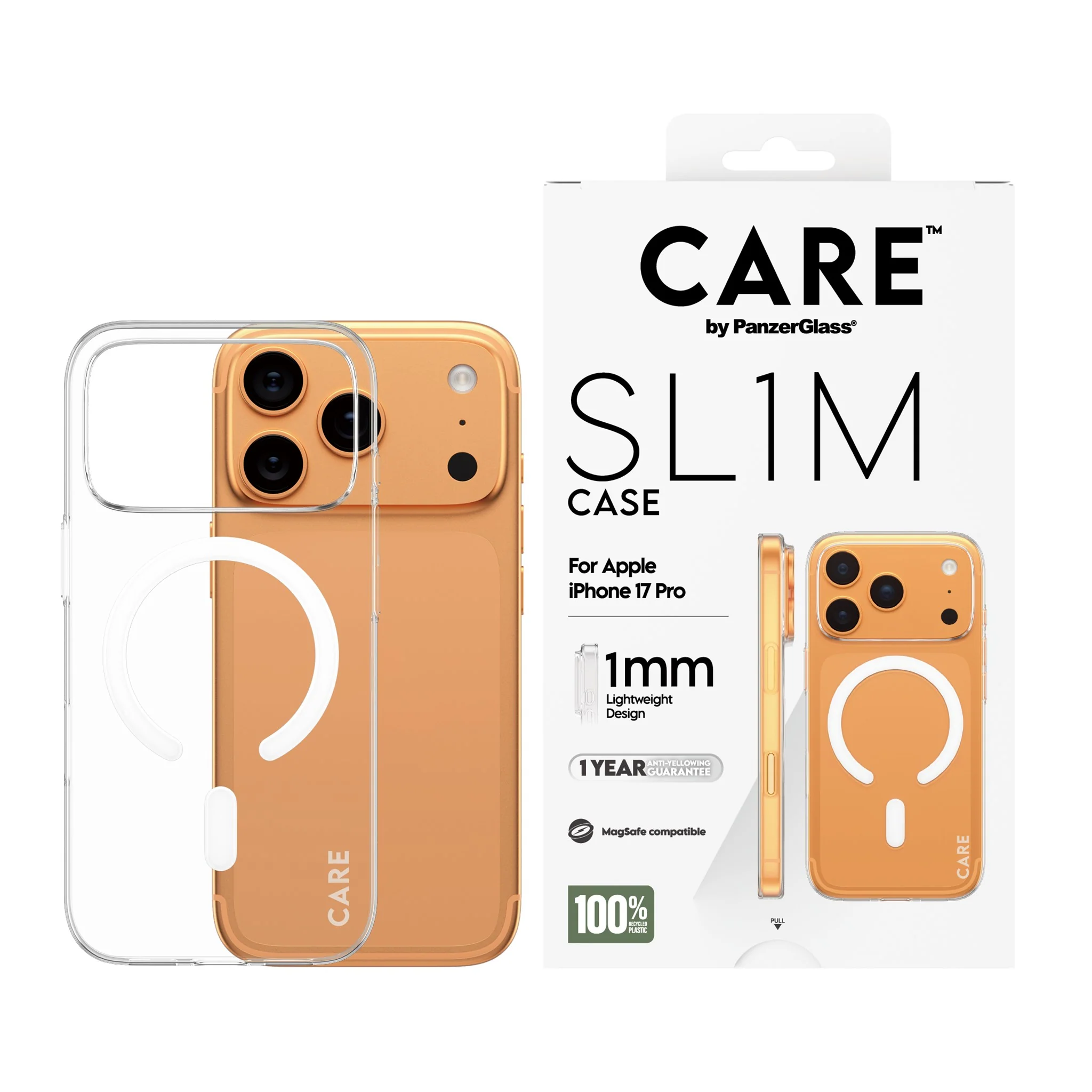 CARE⢠by PanzerGlass® SL1M Case Transparent w. MagSafe iPhone 17 Pro - Image 2