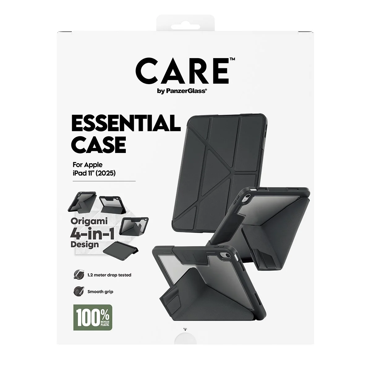 CARE⢠by PanzerGlass®⢠by PanzerGlass Essential Case Black iPad 11" (2025) | iPad 10.9'' (2022) - Image 3