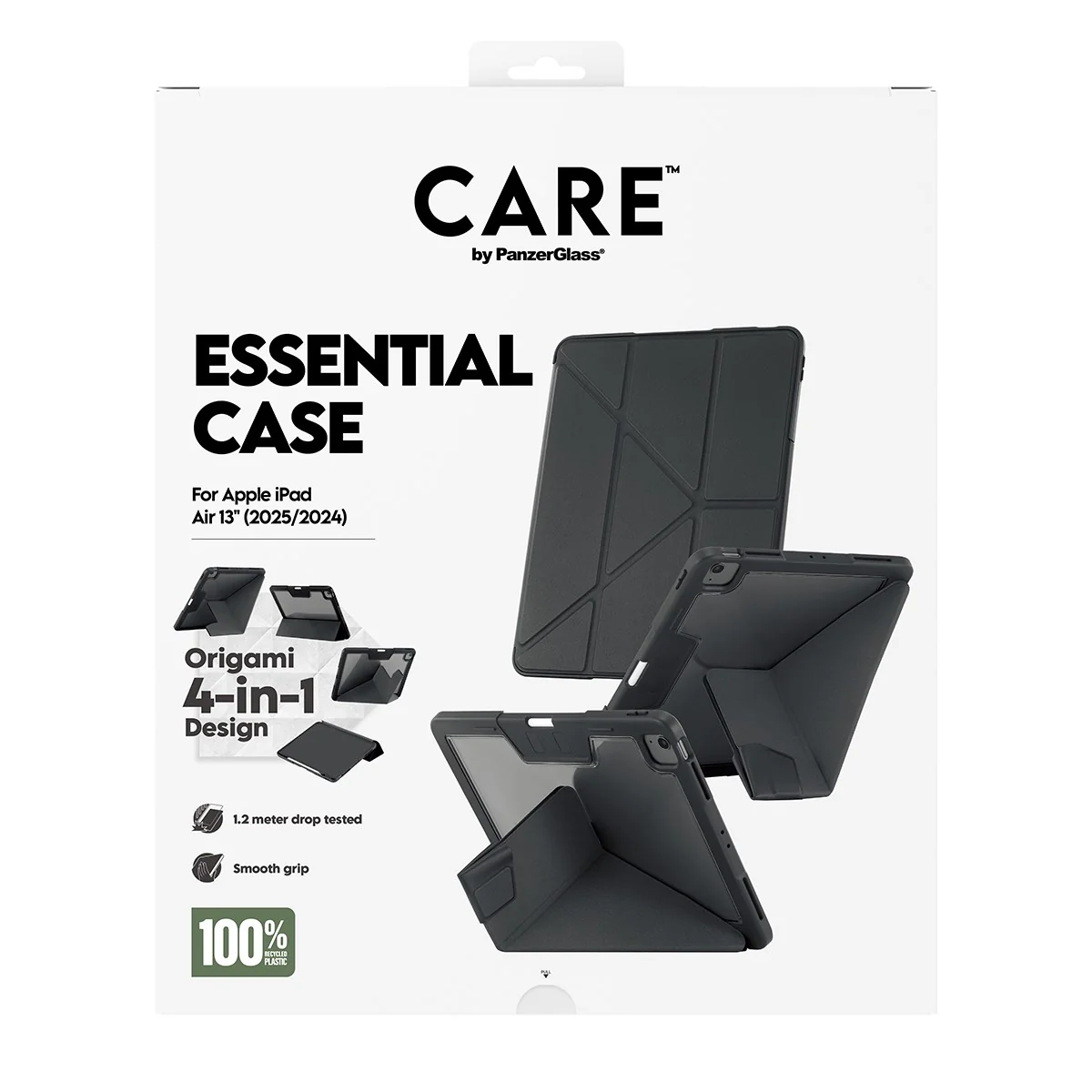 CARE™ by PanzerGlass®™ by PanzerGlass Essential Case Black iPad Air 13" (2024-2026) - Image 3