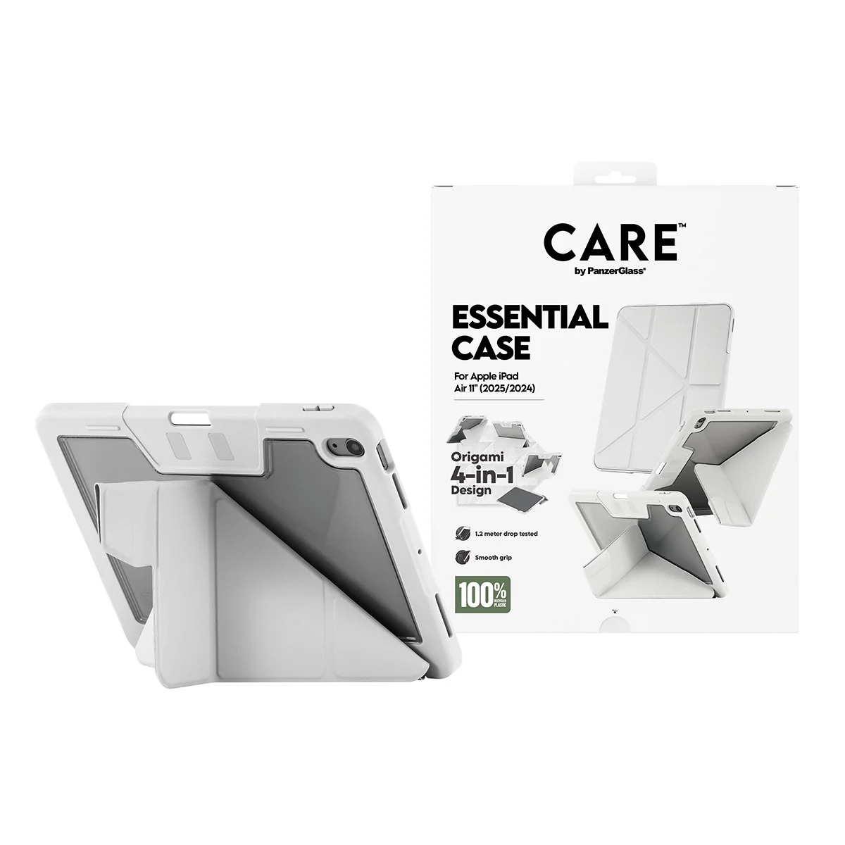 CARE™ by PanzerGlass®™ by PanzerGlass Essential Case Light Grey iPad Air 11" (2024-2026) - Image 2