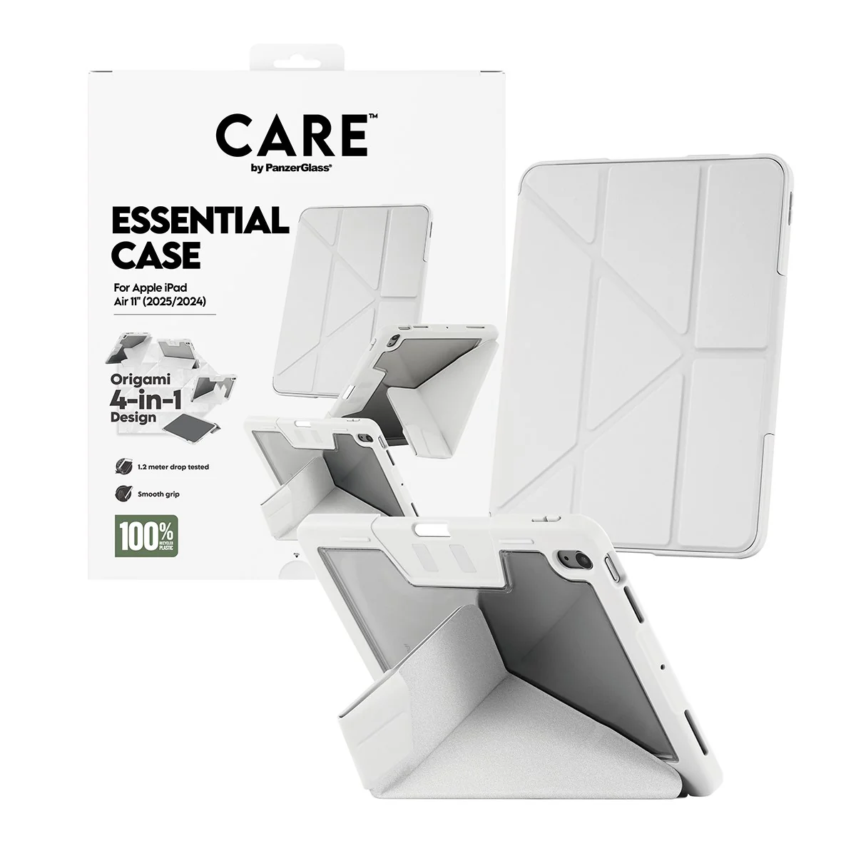 CARE™ by PanzerGlass®™ by PanzerGlass Essential Case Light Grey iPad Air 11" (2024-2026) - Image 5