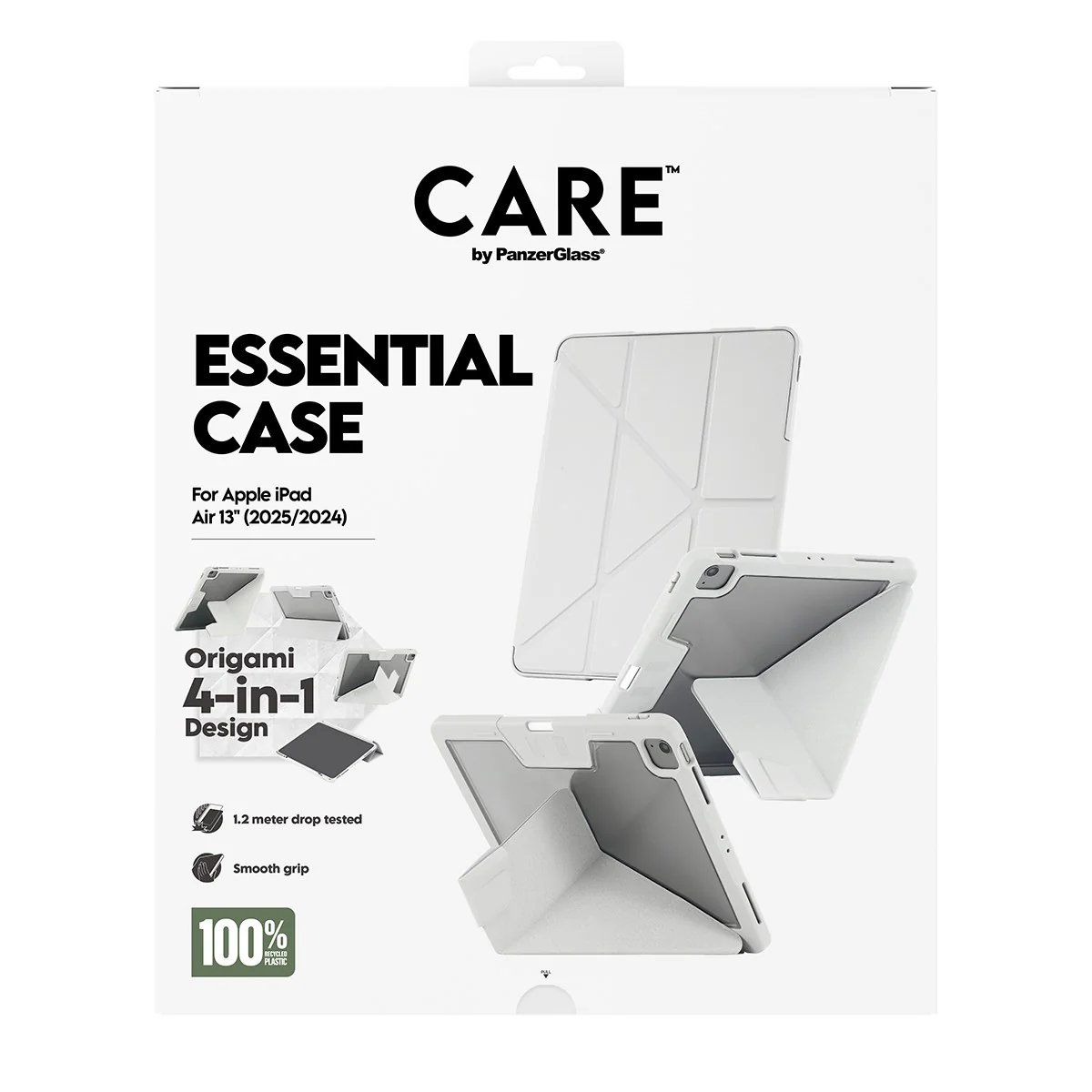 CARE™ by PanzerGlass®™ by PanzerGlass Essential Case Light Grey iPad Air 13" (2024-2026) - Image 3