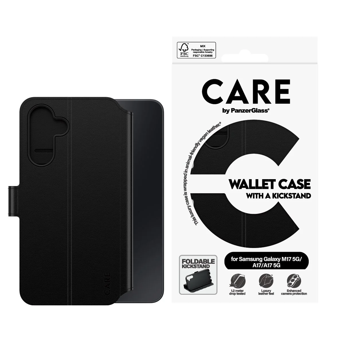 CARE™ by PanzerGlass® Wallet Case w. Kickstand Samsung Galaxy M17 5G | A17 | A17 5G - Image 3