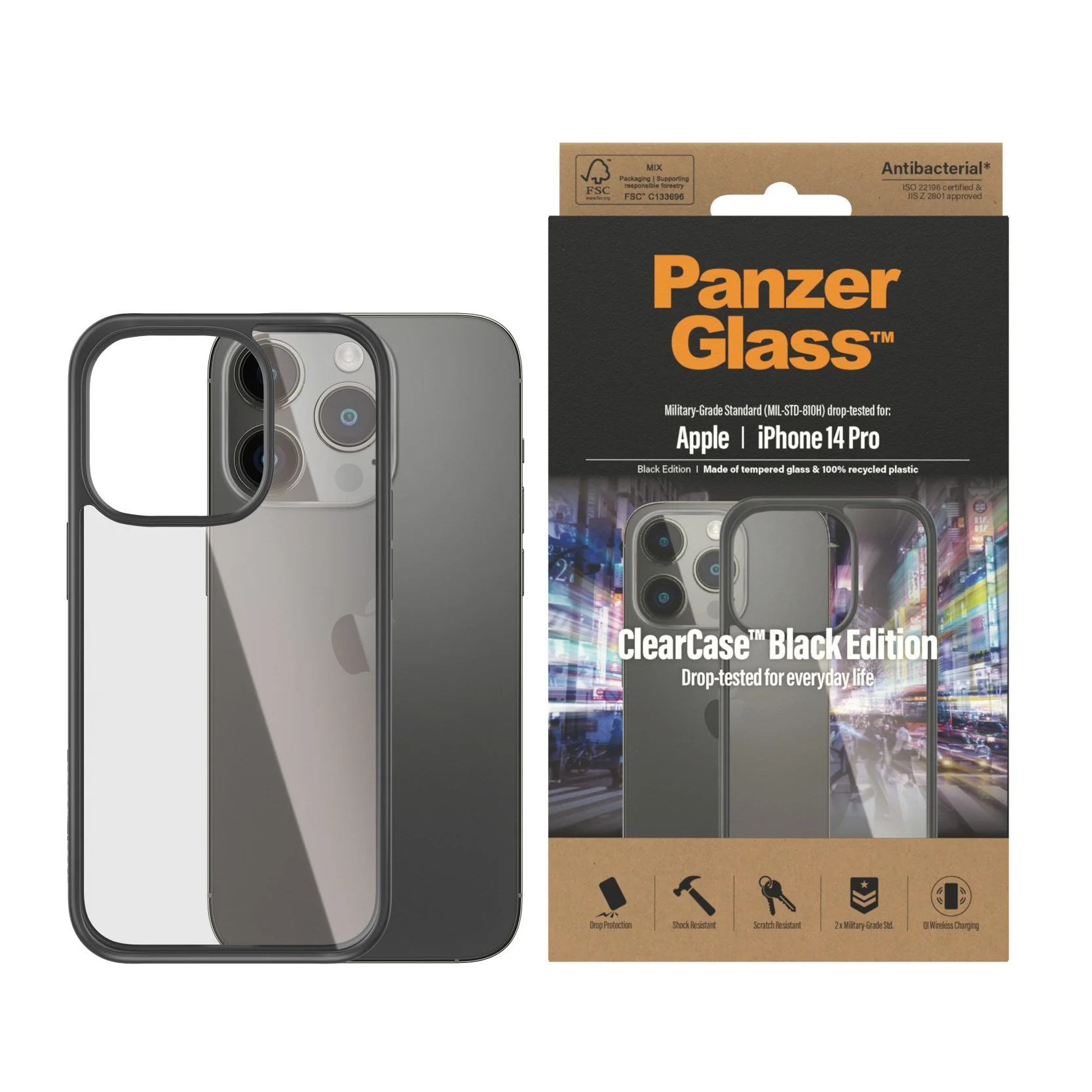 PanzerGlass® ClearCase Transparent iPhone 14 Pro - Image 2