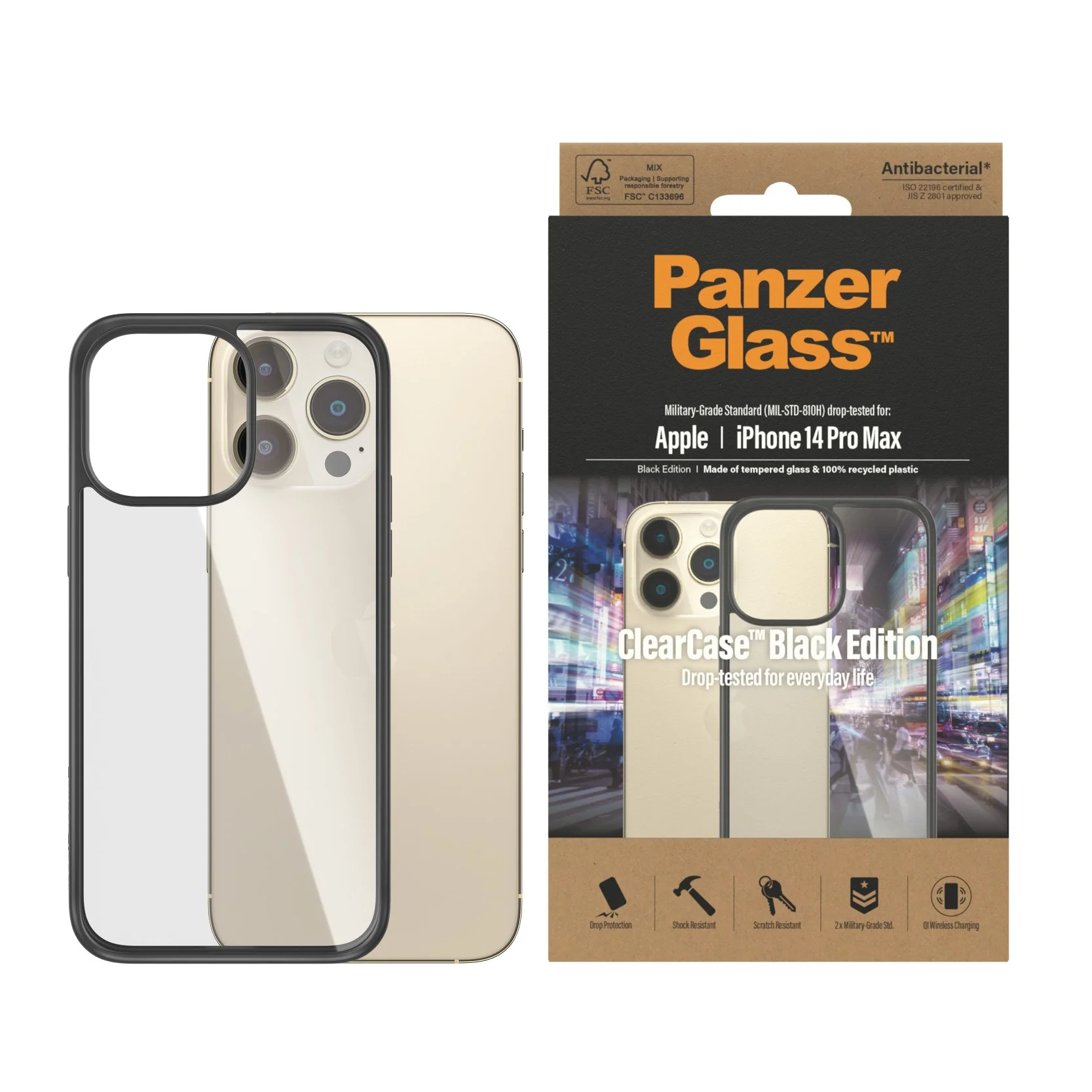 PanzerGlass® ClearCase Transparent iPhone 14 Pro Max - Image 2