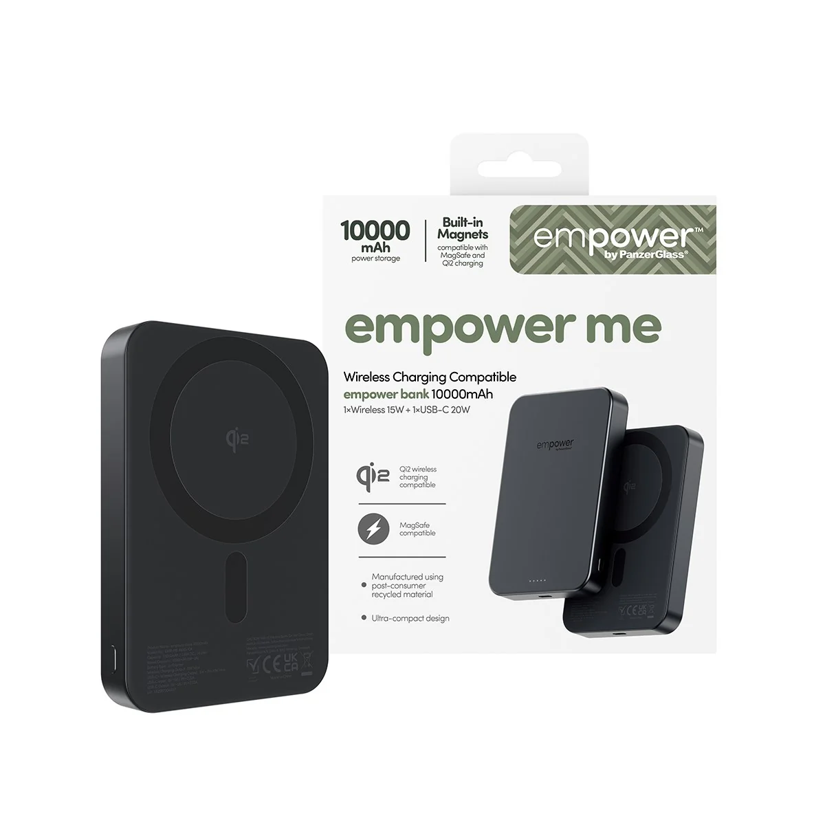 empower™ by PanzerGlass® empower™ Bank | 10000mAh | Space Black - Image 2