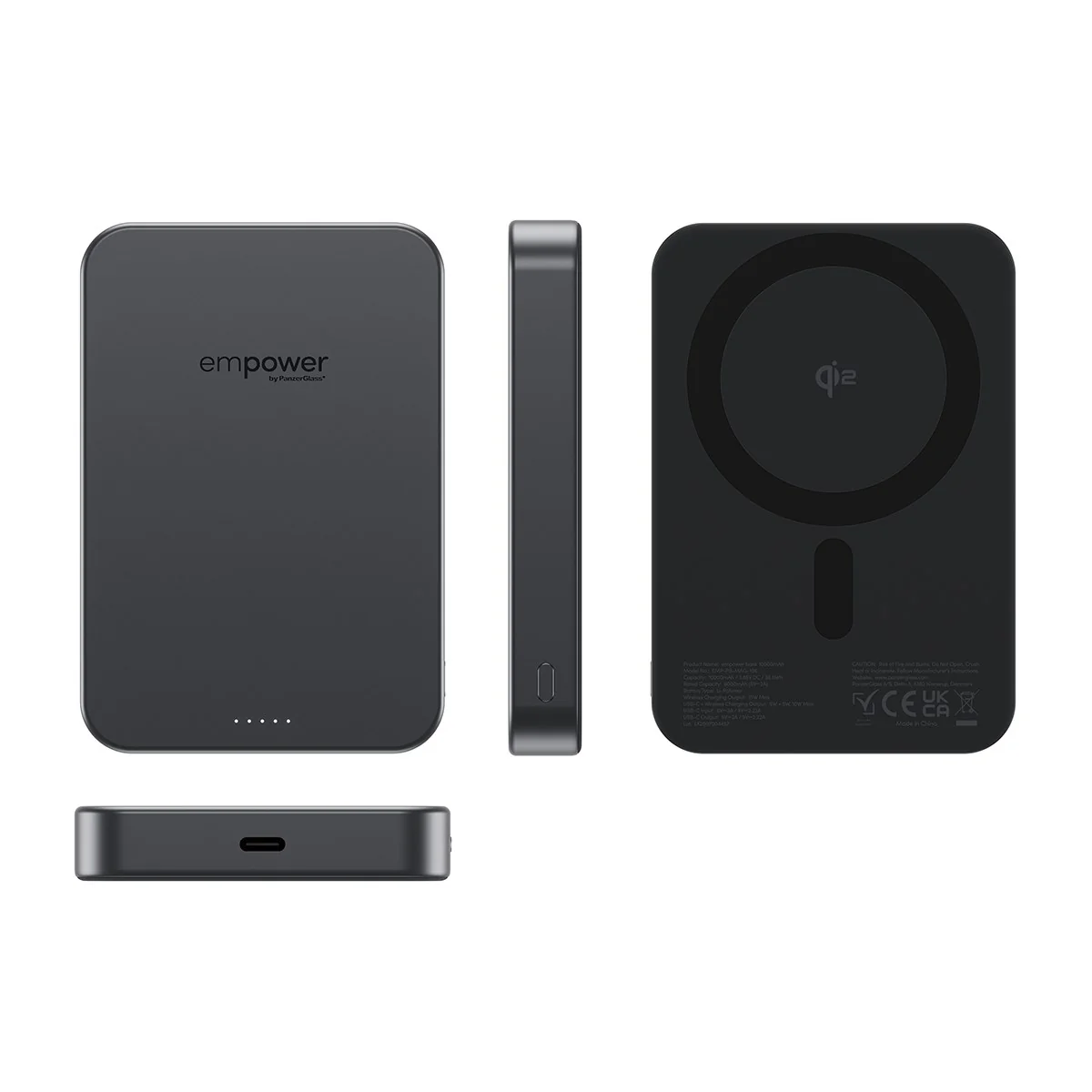 empower™ by PanzerGlass® empower™ Bank | 10000mAh | Space Black - Image 5