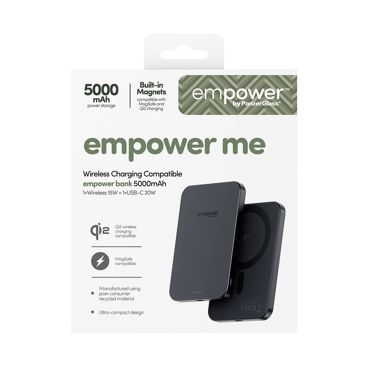 empower™ by PanzerGlass® empower™ Bank | 5000mAh | Space Black - Image 3