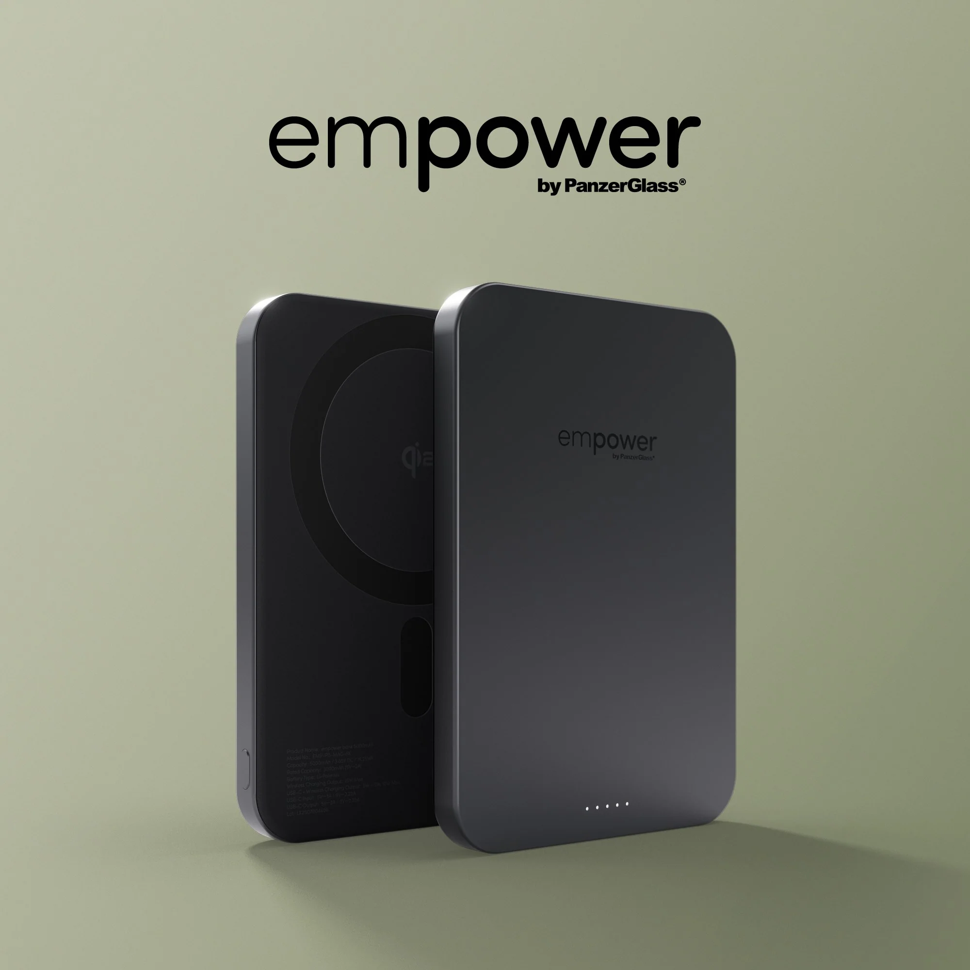 empower™ by PanzerGlass® empower™ Bank | 5000mAh | Space Black - Image 6