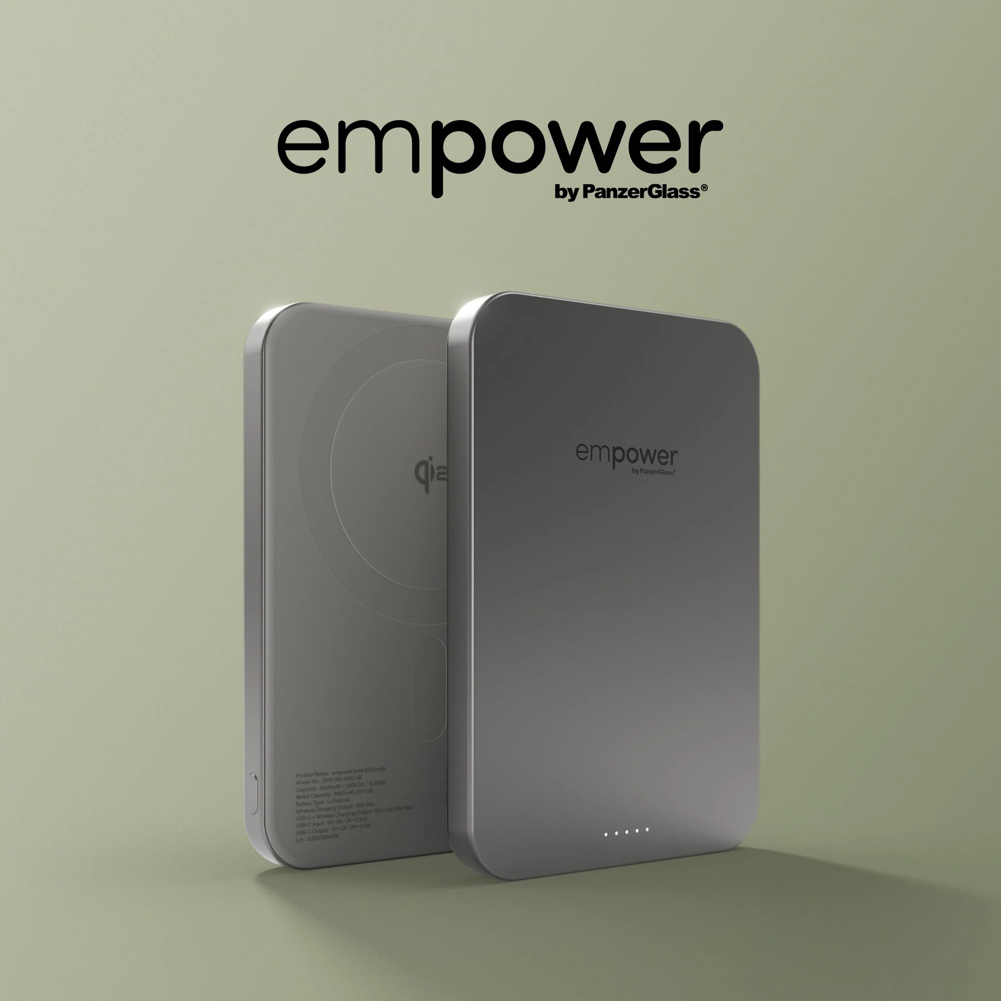 empower™ by PanzerGlass® empower™ Bank | 5000mAh | Titanium - Image 6