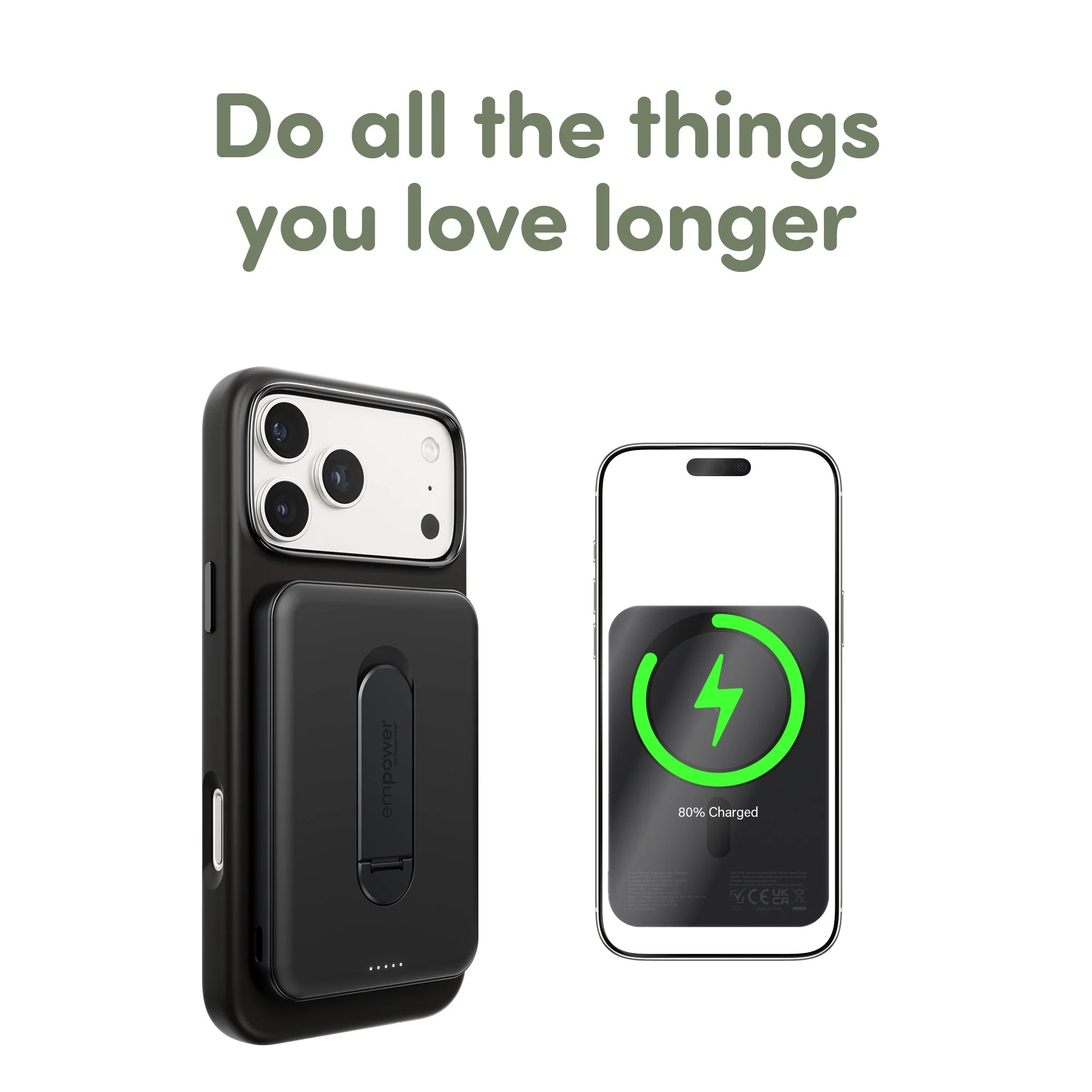 empower™ by PanzerGlass® empower™ Bank w. Spin Stand | 5000mAh | Space Black - Image 11