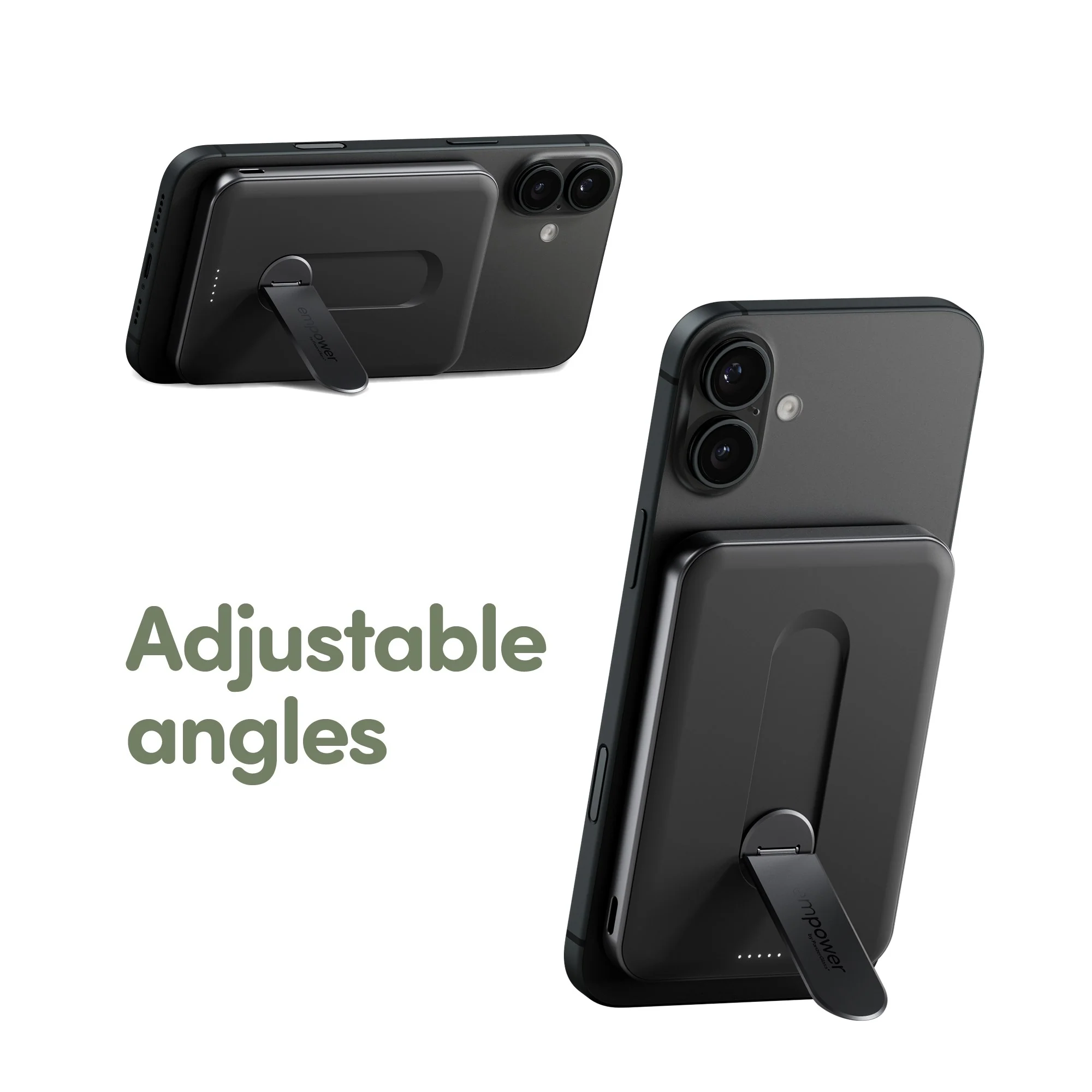 empower™ by PanzerGlass® empower™ Bank w. Spin Stand | 5000mAh | Space Black - Image 12