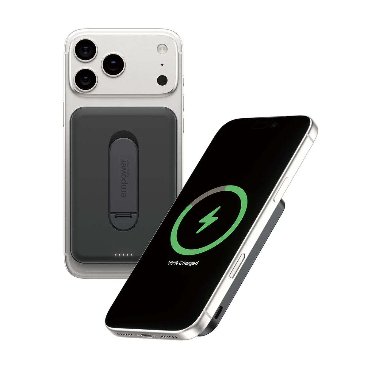 empower™ by PanzerGlass® empower™ Bank w. Spin Stand | 5000mAh | Space Black - Image 4