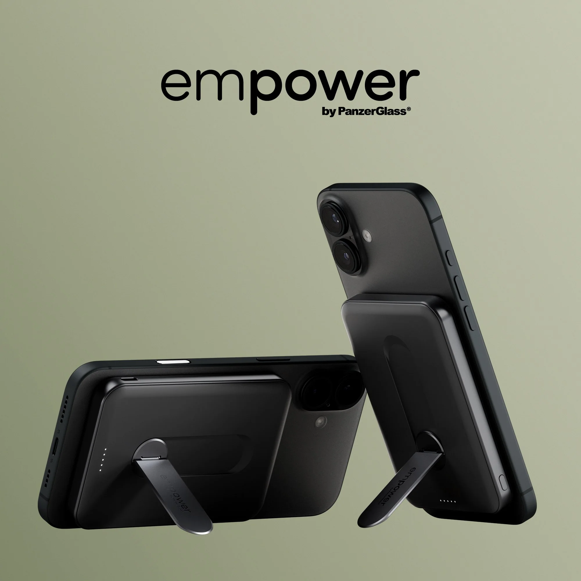 empower™ by PanzerGlass® empower™ Bank w. Spin Stand | 5000mAh | Space Black - Image 9