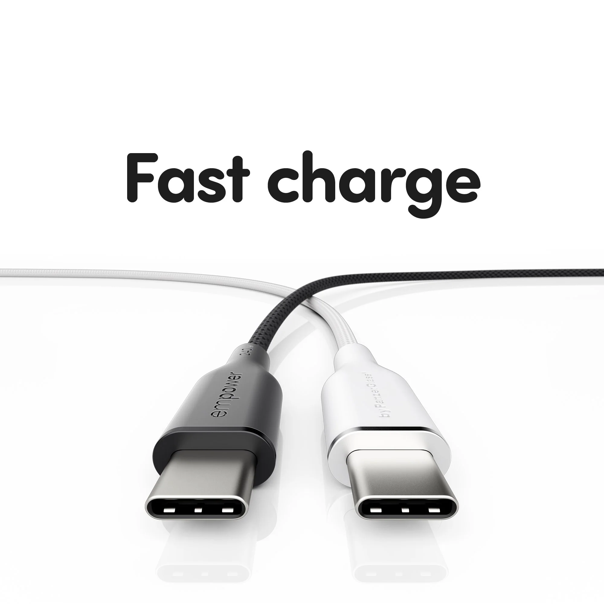 empower™ by PanzerGlass® Magnetic 240W USB-C to USB-C Cable | USB 2.0 | 1.5M | Space Black - Image 9
