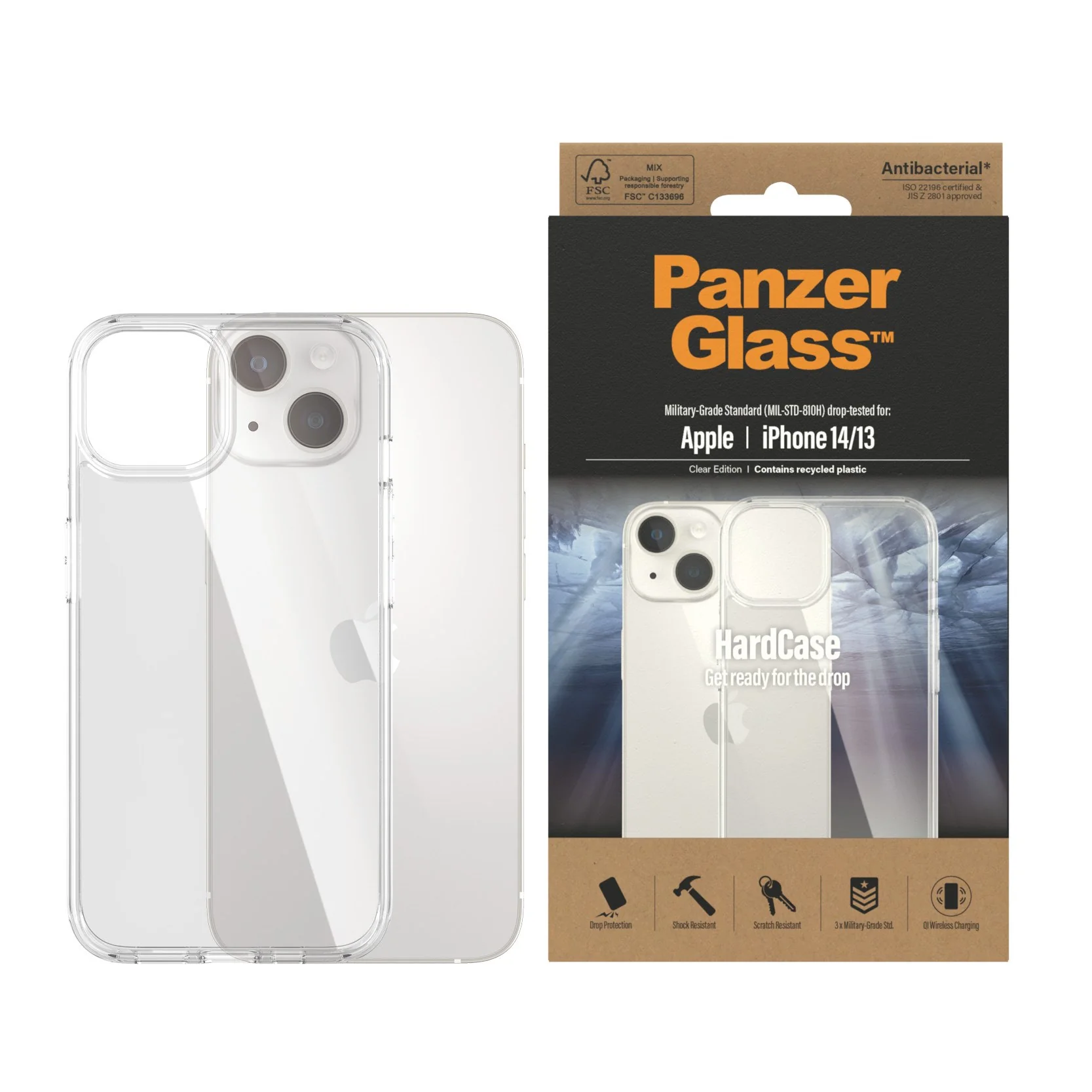PanzerGlass® HardCase iPhone 14 | 13 | Clear - Image 2