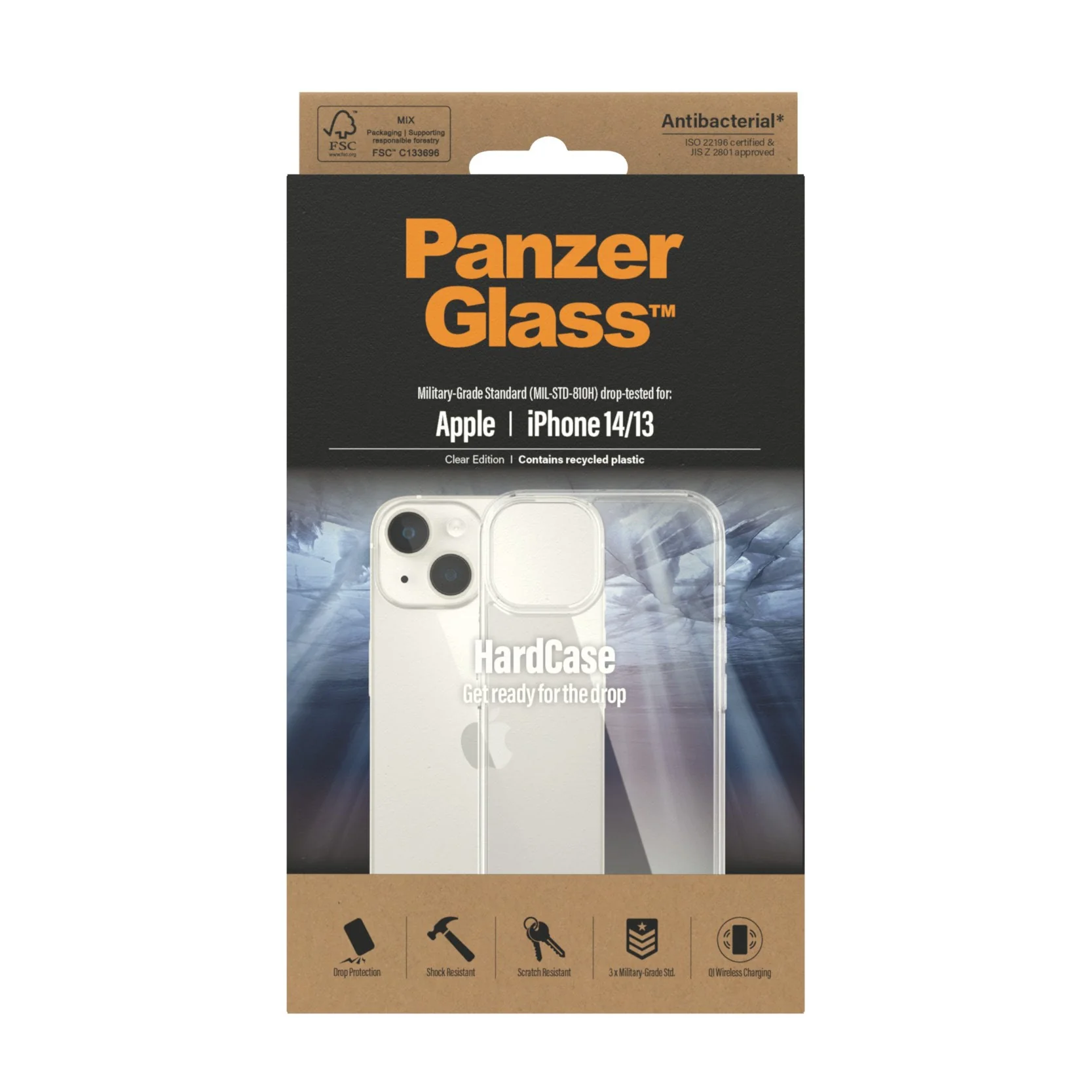 PanzerGlass® HardCase iPhone 14 | 13 | Clear - Image 3