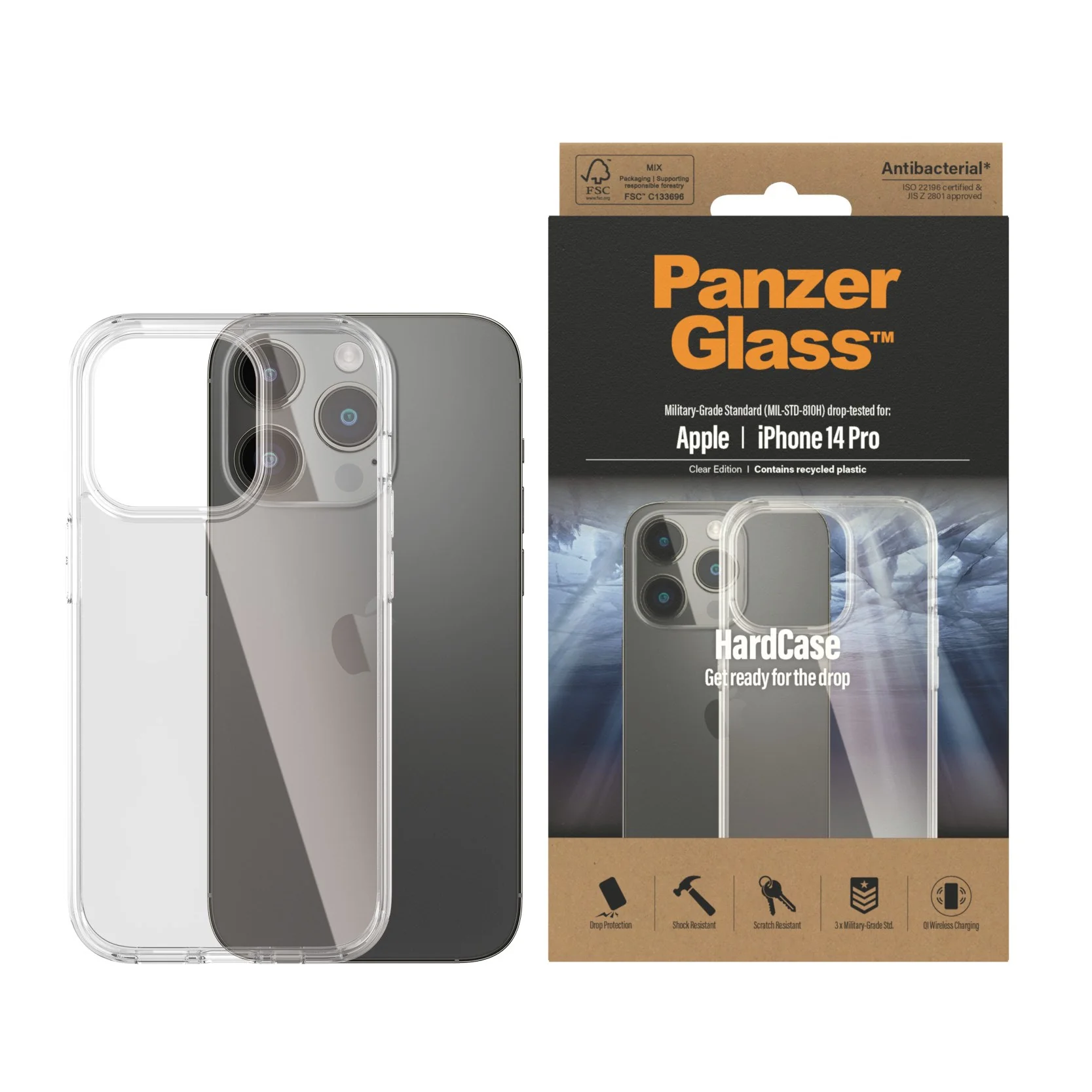 PanzerGlass® HardCase iPhone 14 Pro | Clear - Image 2