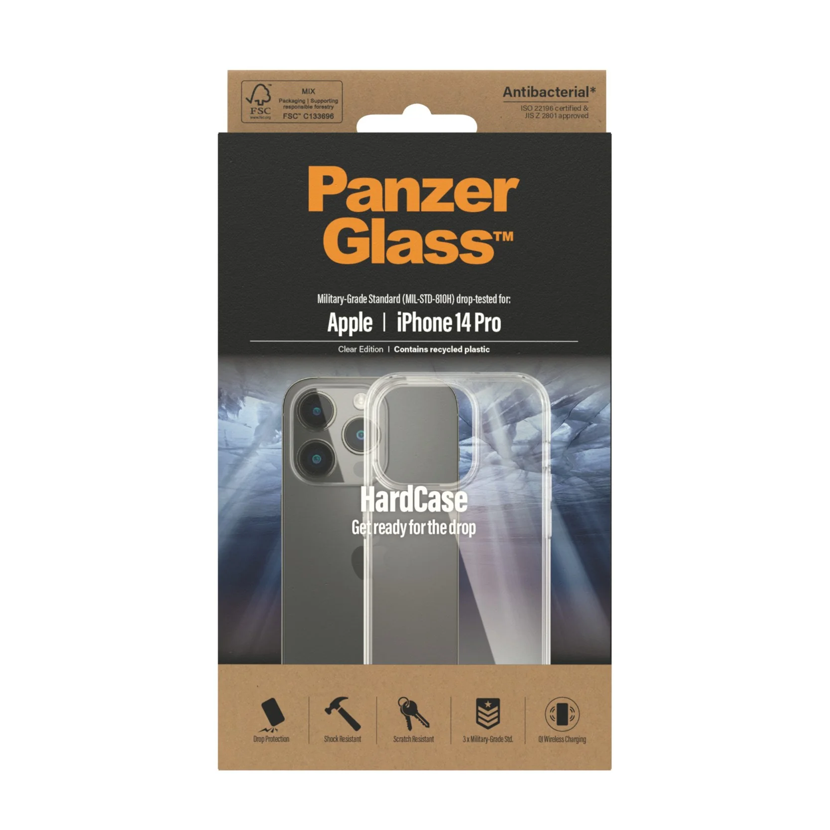 PanzerGlass® HardCase iPhone 14 Pro | Clear - Image 3