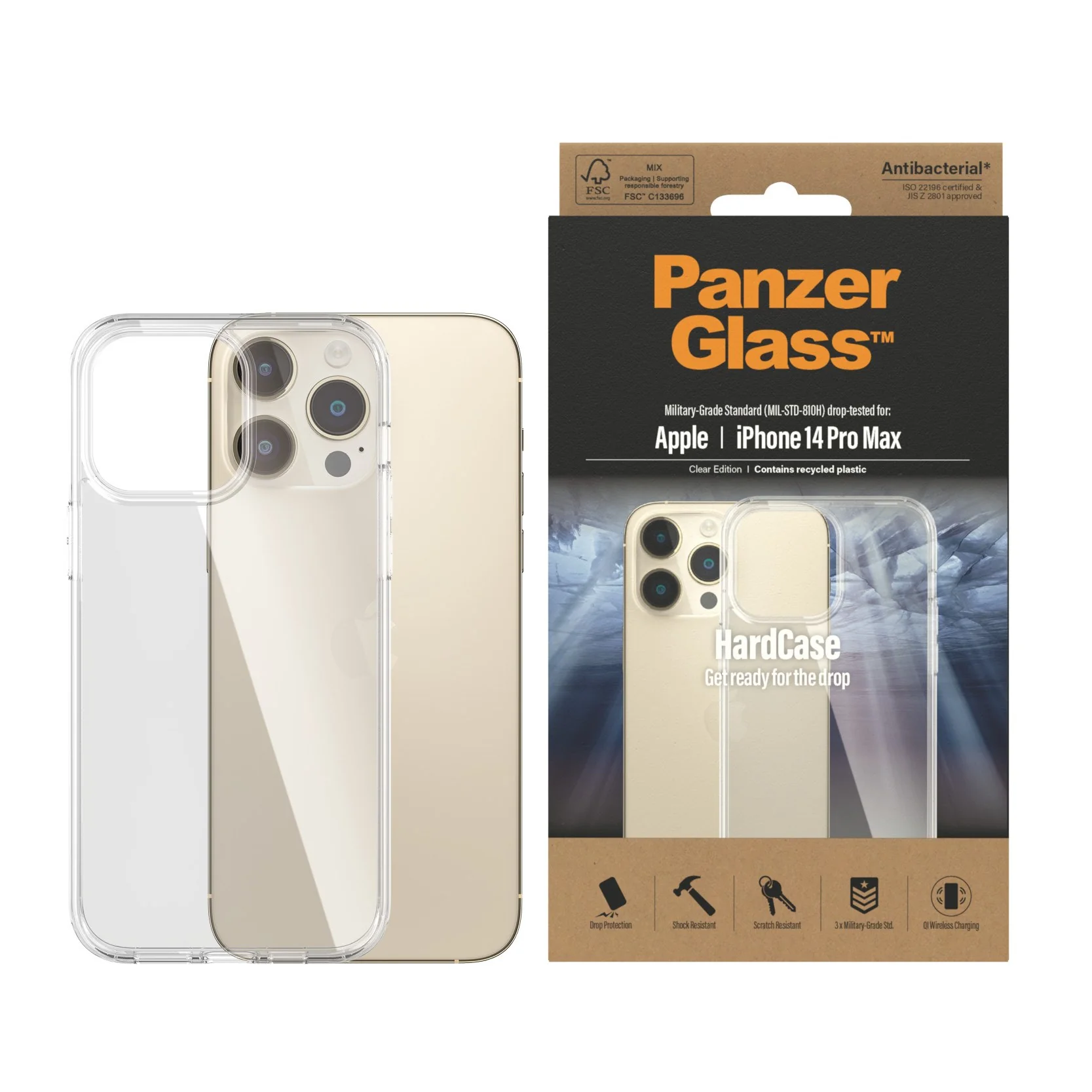 PanzerGlass® HardCase iPhone 14 Pro Max | Clear - Image 2