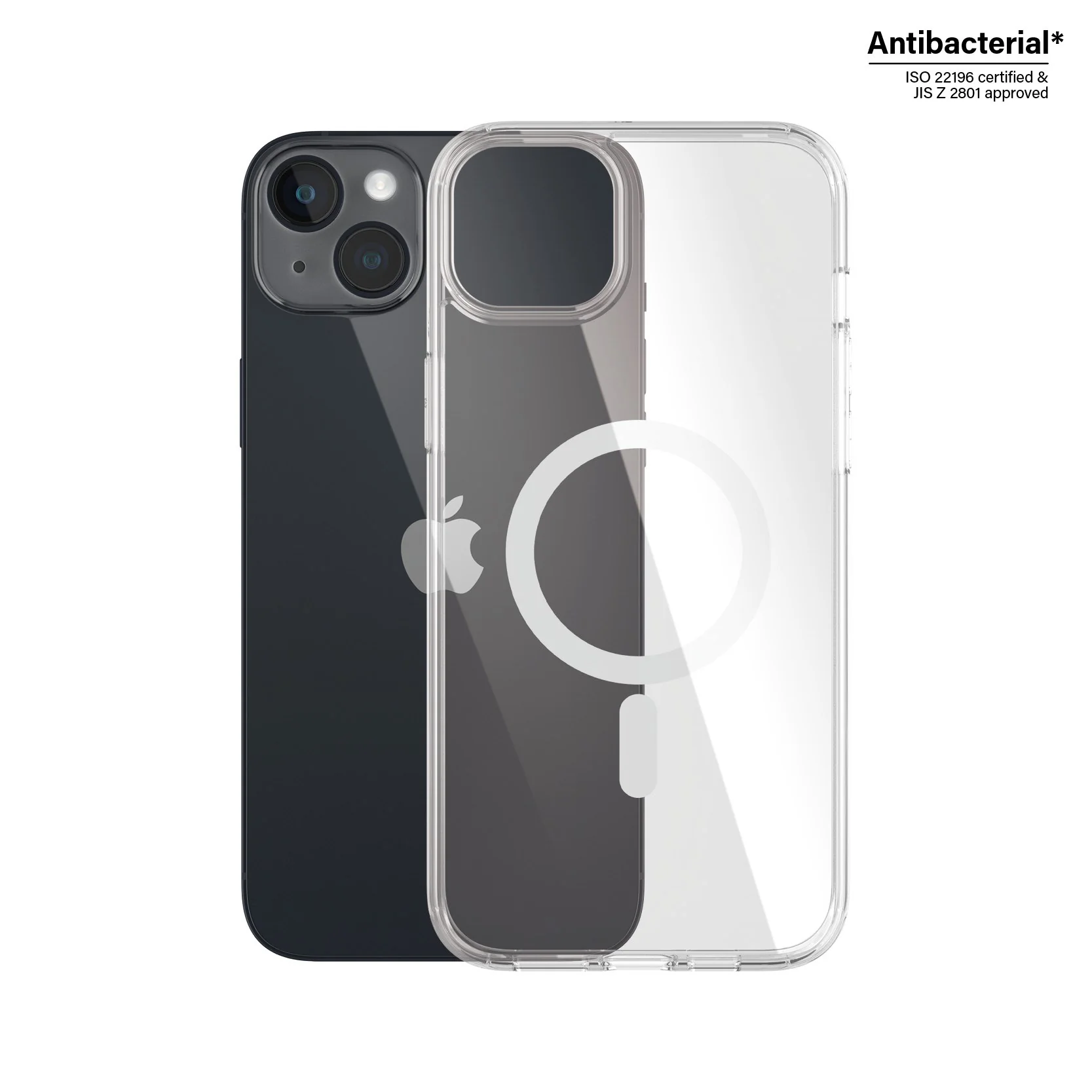PanzerGlass® HardCase Transparent w. White MagSafe iPhone 14 Plus