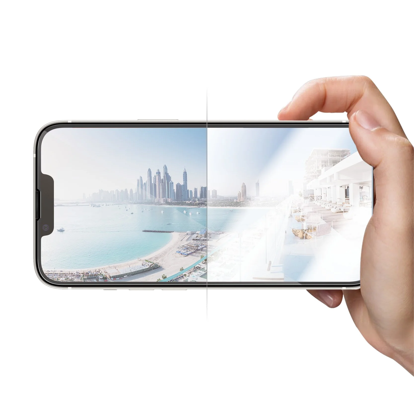 PanzerGlassÂź Anti-reflective Screen Protector iPhone 14 | 13 | 13 Pro | Ultra-Wide Fit w. EasyAligner - Image 7