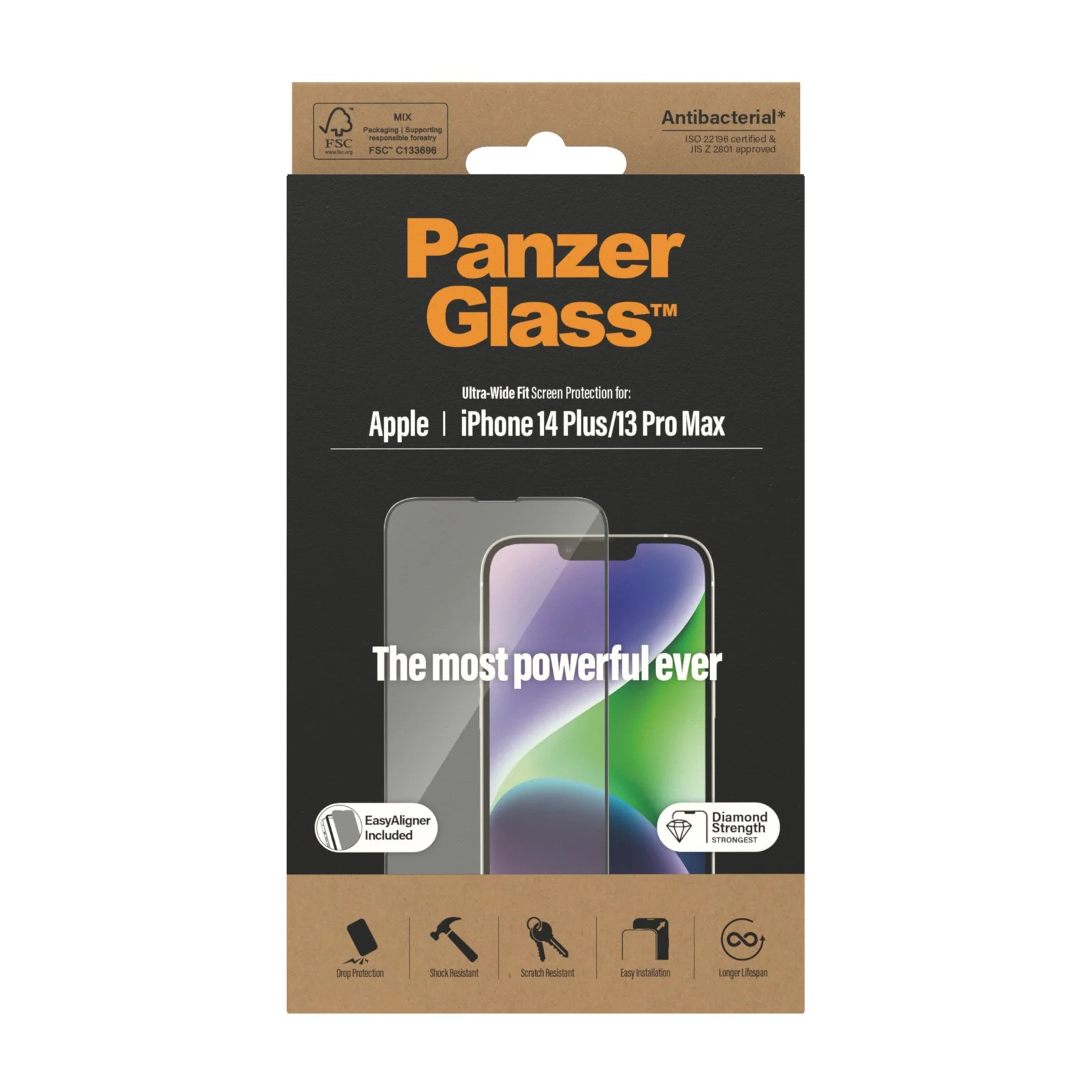 PanzerGlass® Screen Protector iPhone 14 Plus | 13 Pro Max | Ultra-Wide Fit w. EasyAligner - Image 3