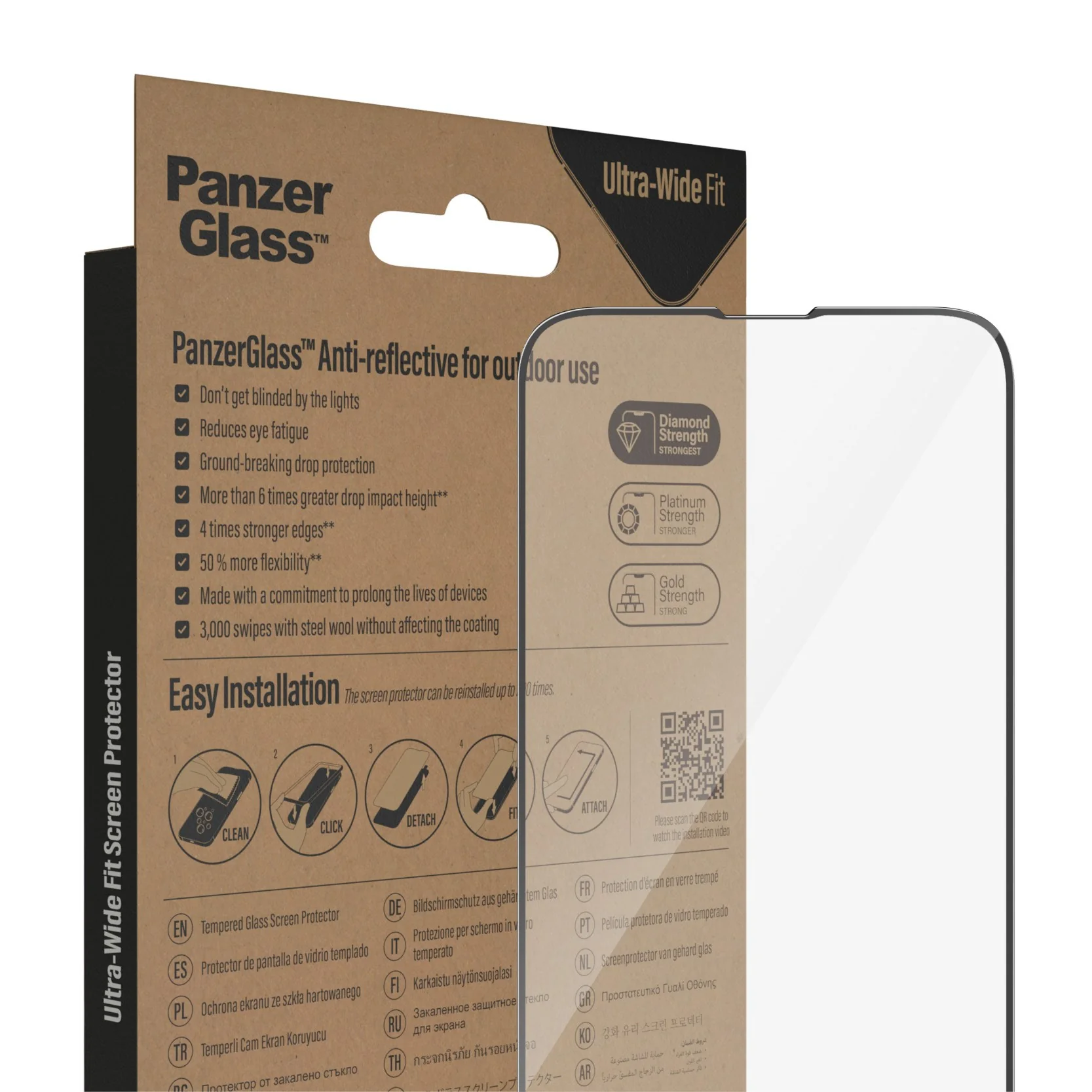 PanzerGlass® Anti-Reflective Screen Protector iPhone 14 Plus | 13 Pro Max | Ultra-Wide Fit w. EasyAligner - Image 6