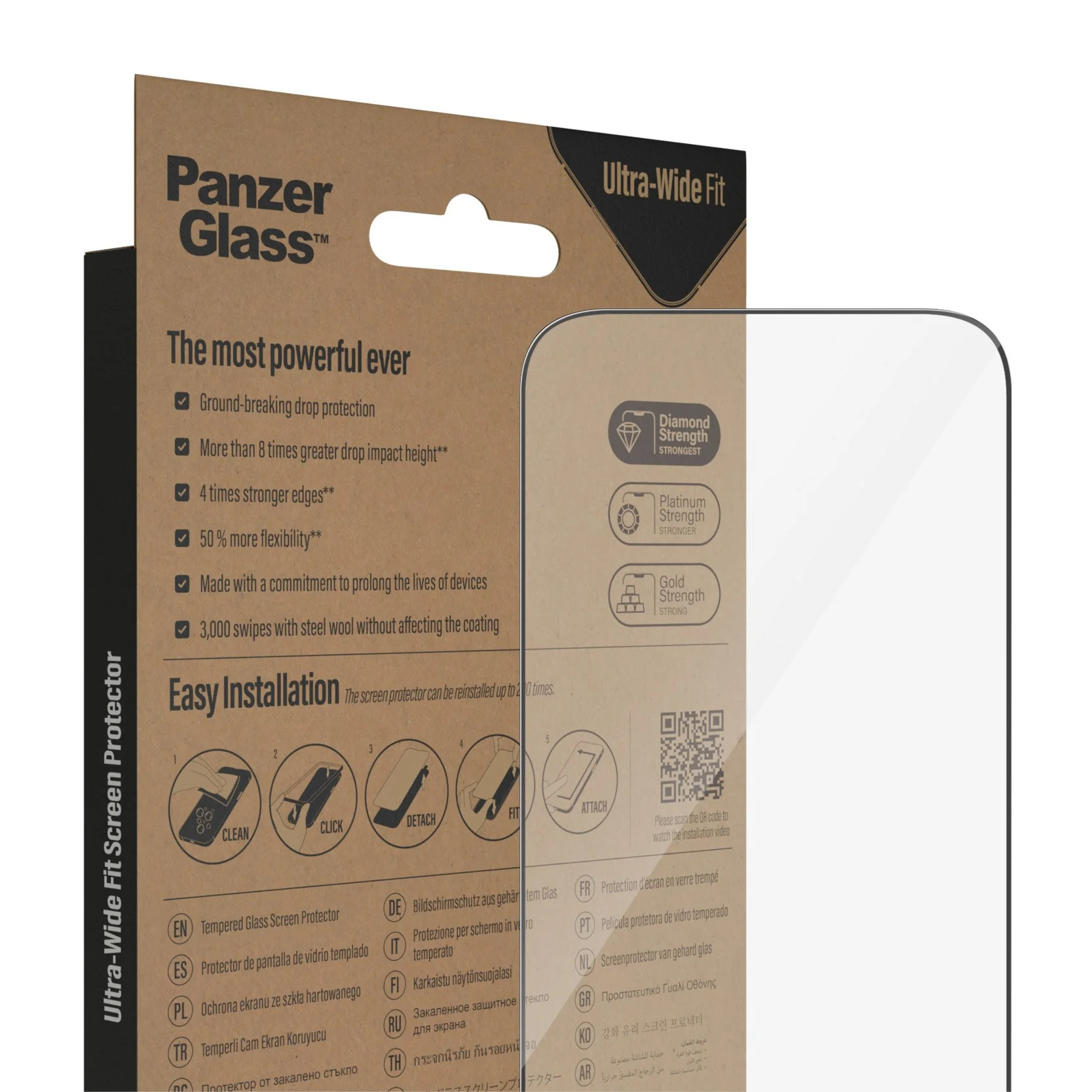 PanzerGlass® Screen Protector iPhone 14 Pro | Ultra-Wide Fit w. EasyAligner - Image 6