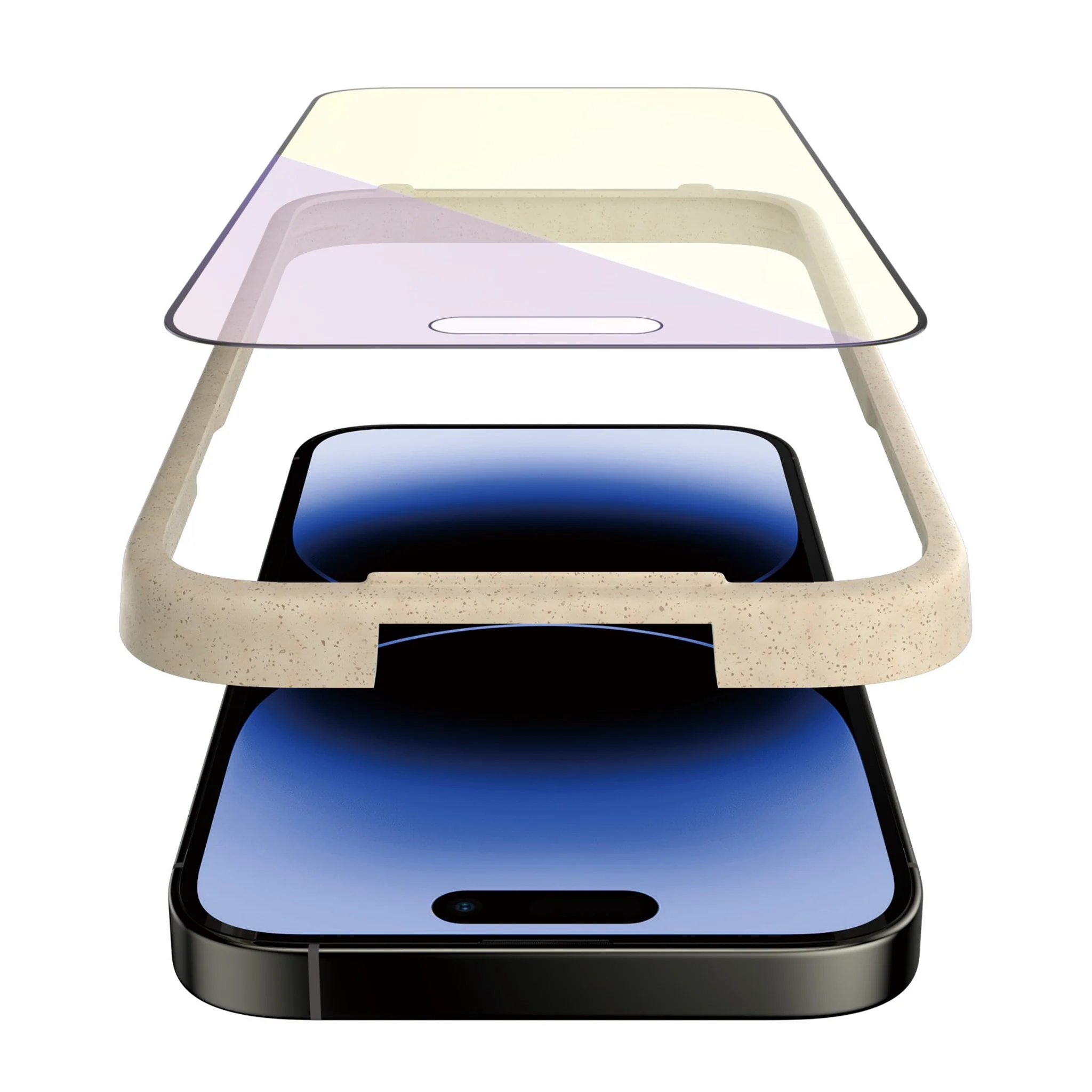 PanzerGlass® Anti-blue light Screen Protector iPhone 14 Pro | Ultra-Wide Fit w. EasyAligner - Image 8