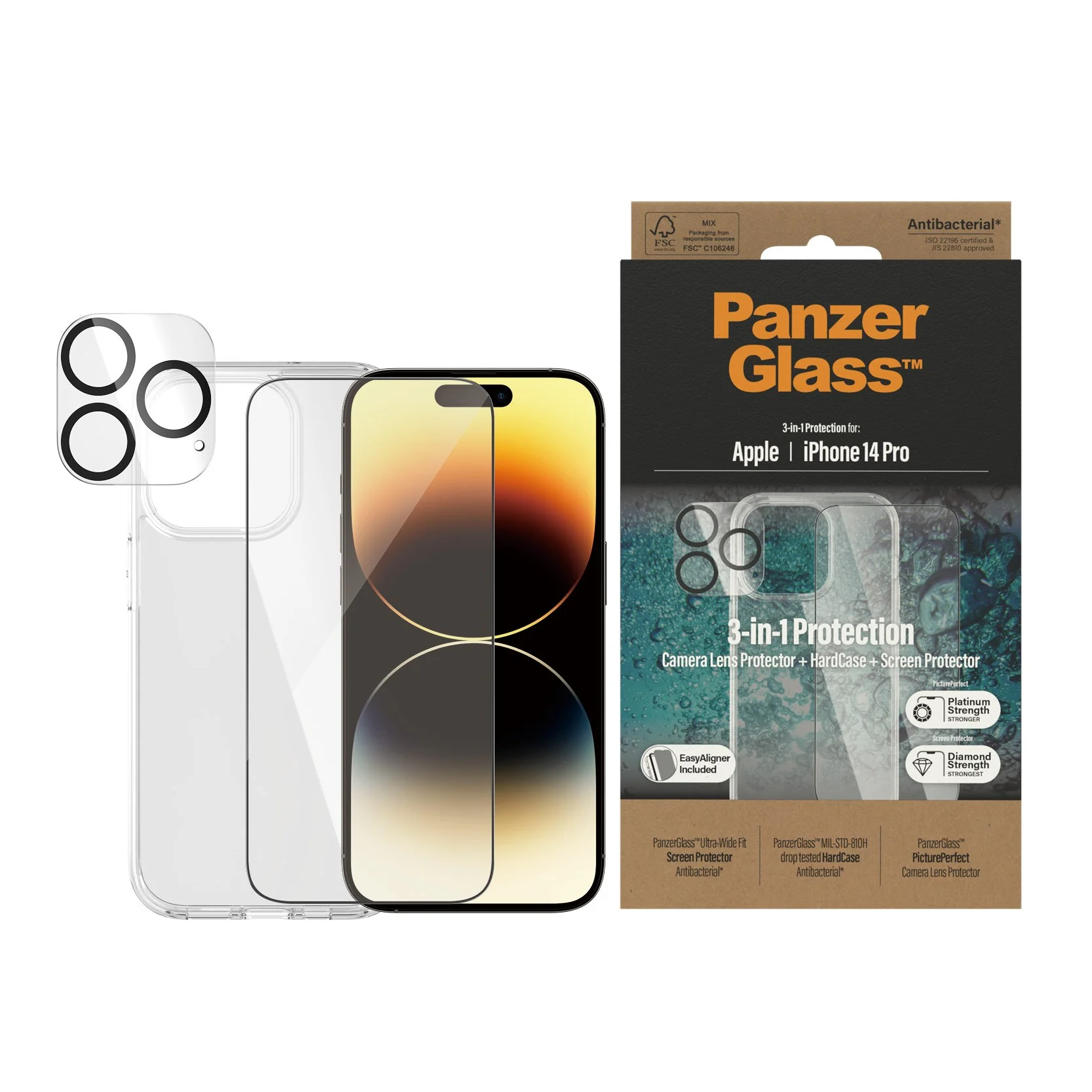 PanzerGlass® 3-in-1 Bundle iPhone 14 Pro - Image 2