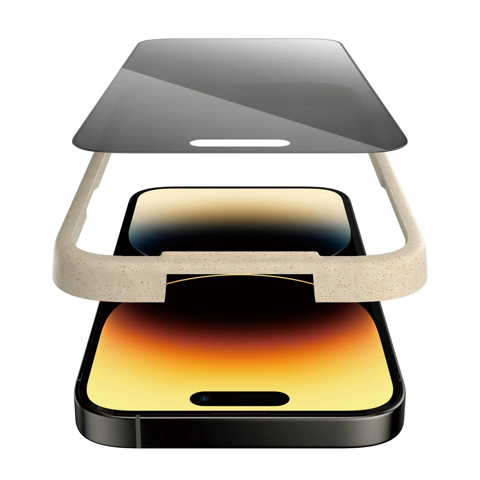 PanzerGlass® Privacy Screen Protector iPhone 14 Pro | Ultra-Wide Fit w. EasyAligner - Image 8