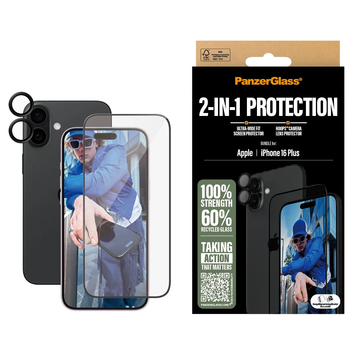 PanzerGlass® 2-in-1 Bundle iPhone 16 Plus - Image 2