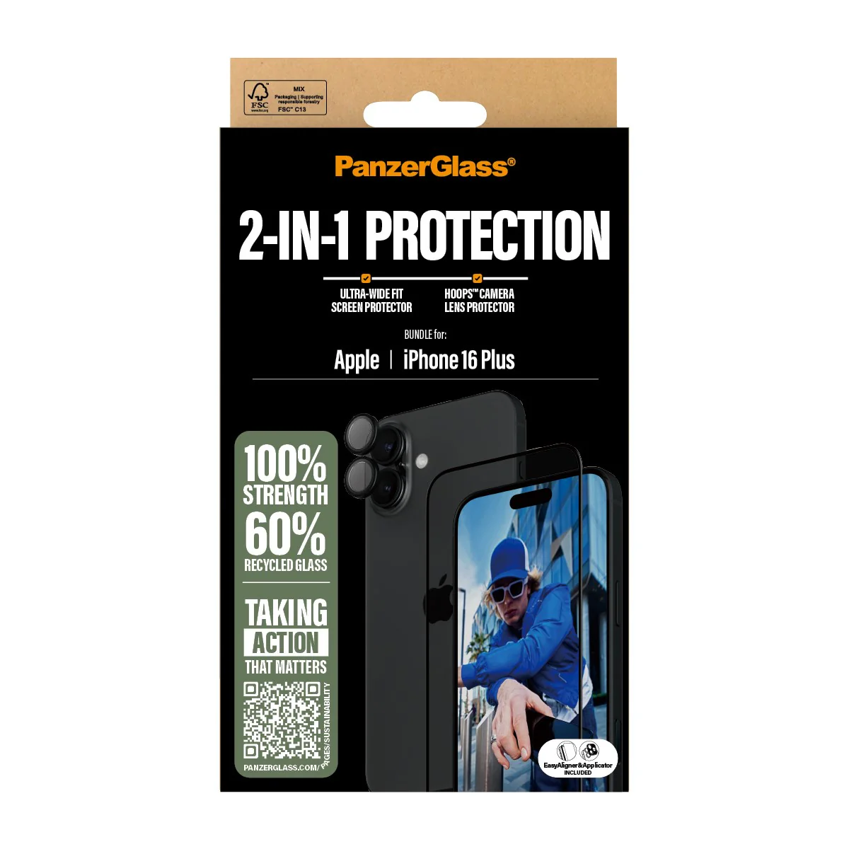 PanzerGlass® 2-in-1 Bundle iPhone 16 Plus - Image 3