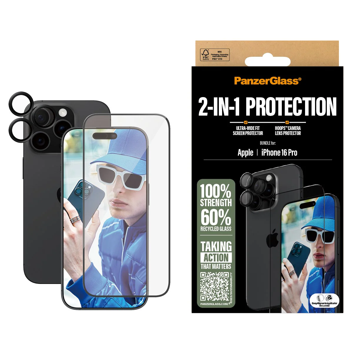 PanzerGlass® 2-in-1 Bundle iPhone 16 Pro - Image 2