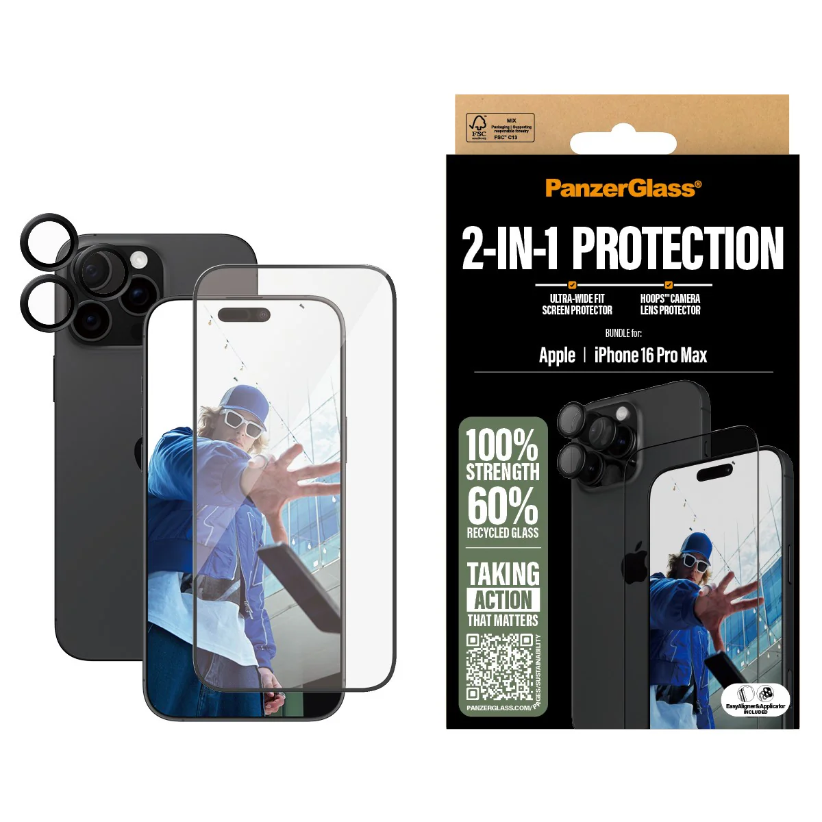 PanzerGlass® 2-in-1 Bundle iPhone 16 Pro Max - Image 2