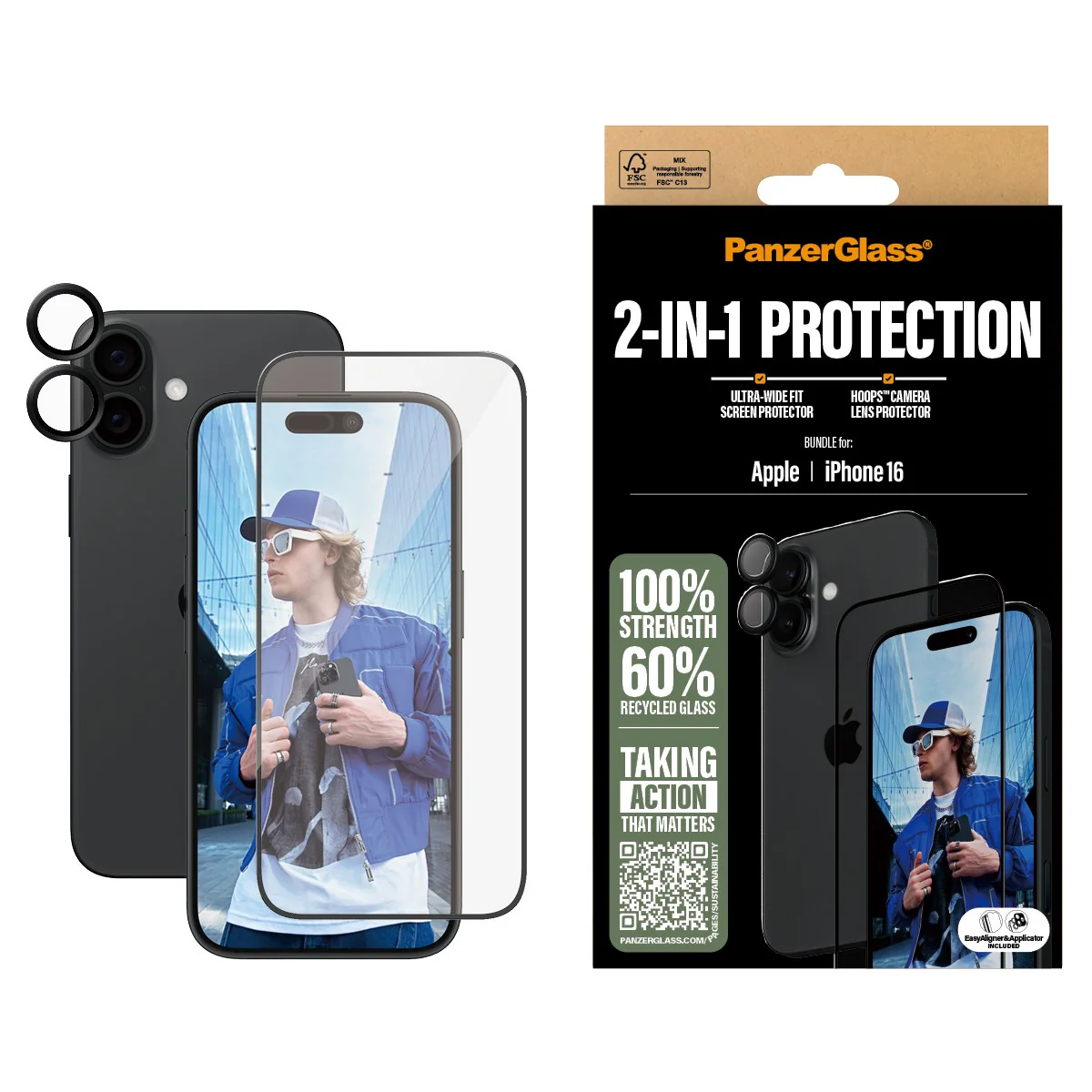PanzerGlass® 2-in-1 Bundle iPhone 16 - Image 2