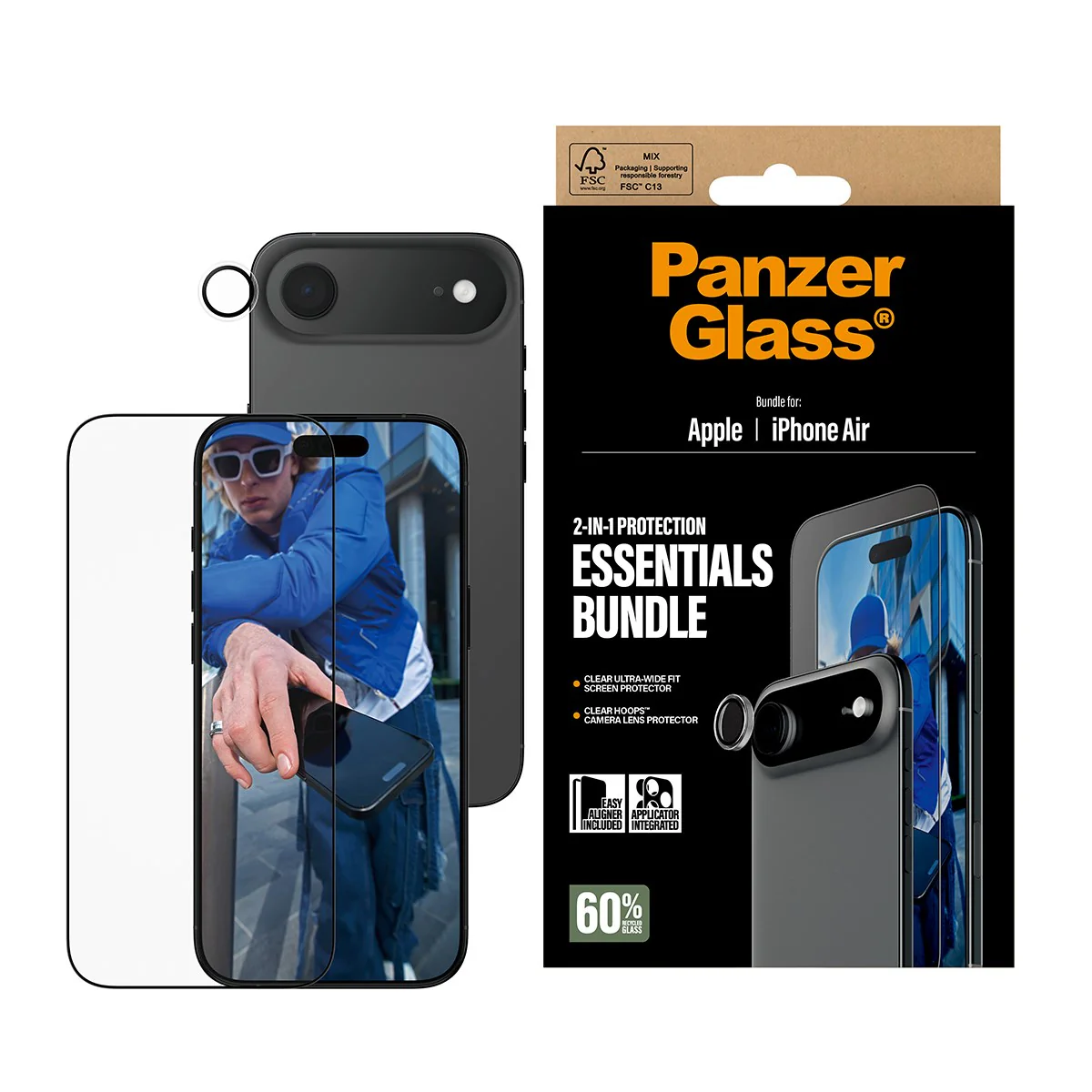 PanzerGlass® 2-in-1 Essentials Bundle iPhone Air - Image 2