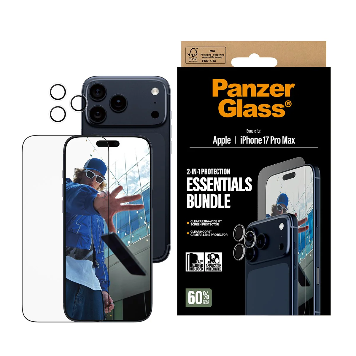 PanzerGlass® 2-in-1 Essentials Bundle iPhone 17 Pro Max - Image 2