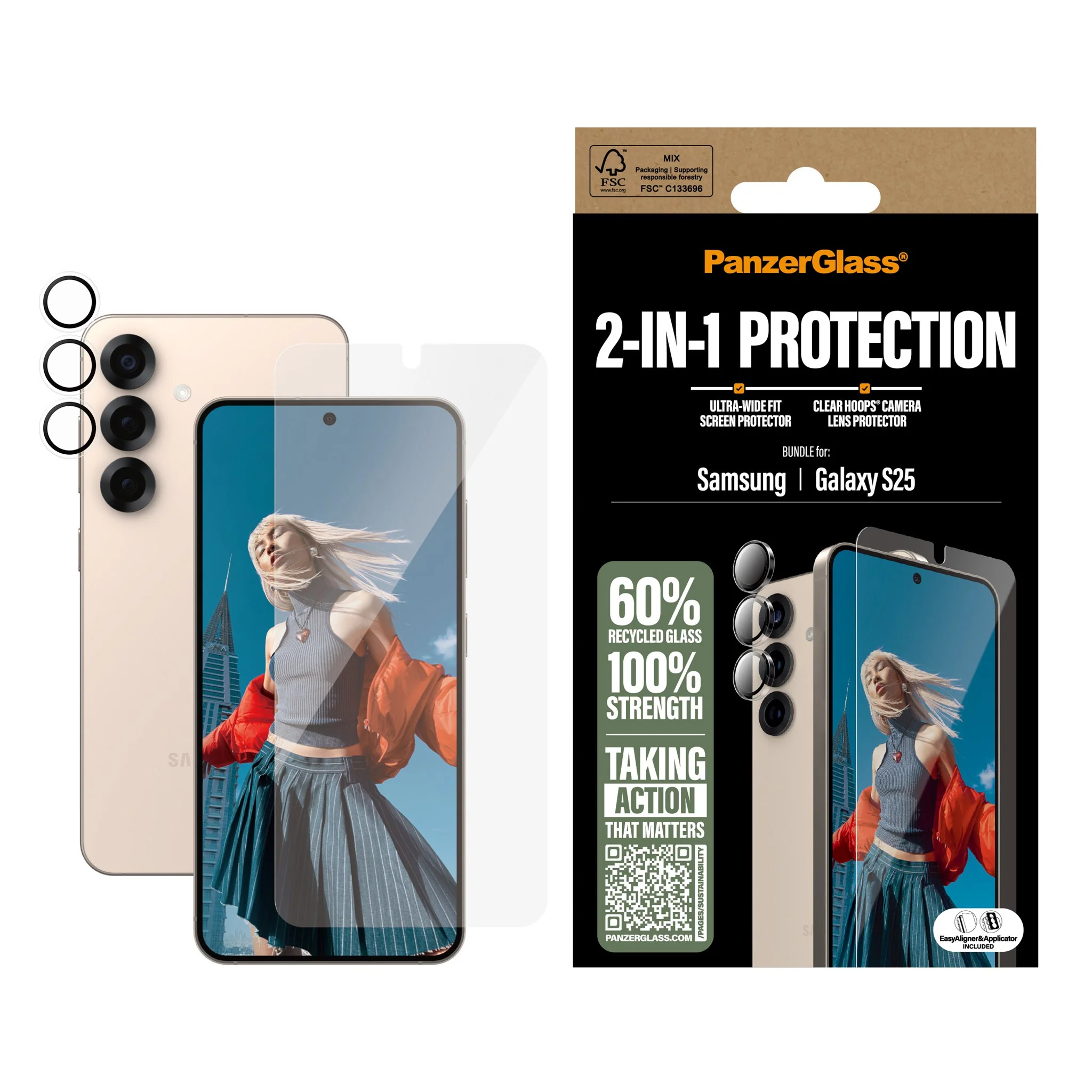 PanzerGlass® 2-in-1 Protection Bundle Samsung Galaxy S25 - Image 2