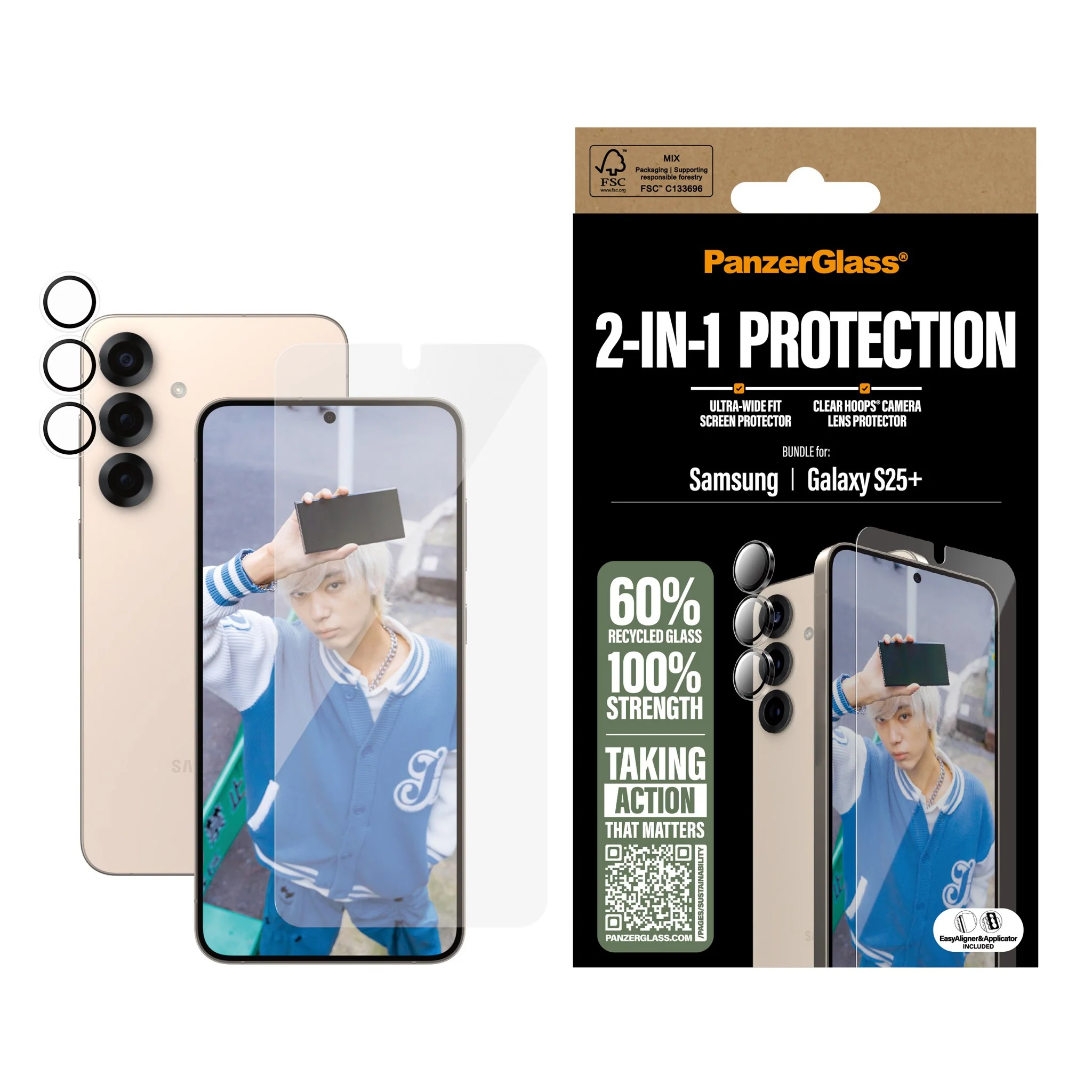 PanzerGlass® 2-in-1 Protection Bundle Samsung Galaxy S25+ - Image 2