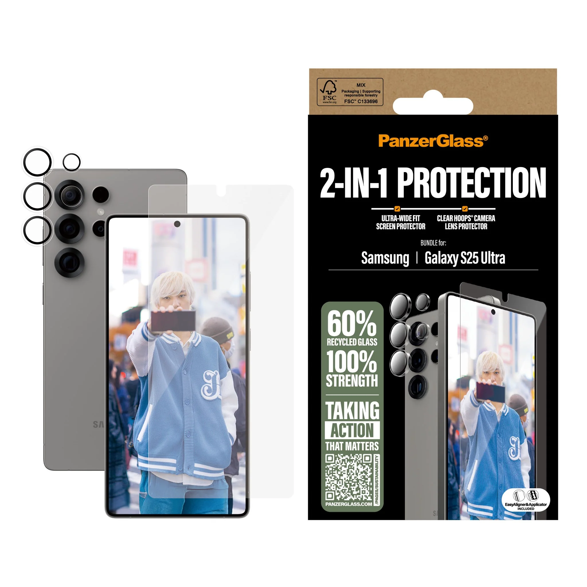 PanzerGlass® 2-in-1 Protection Bundle Samsung Galaxy S25 Ultra - Image 2
