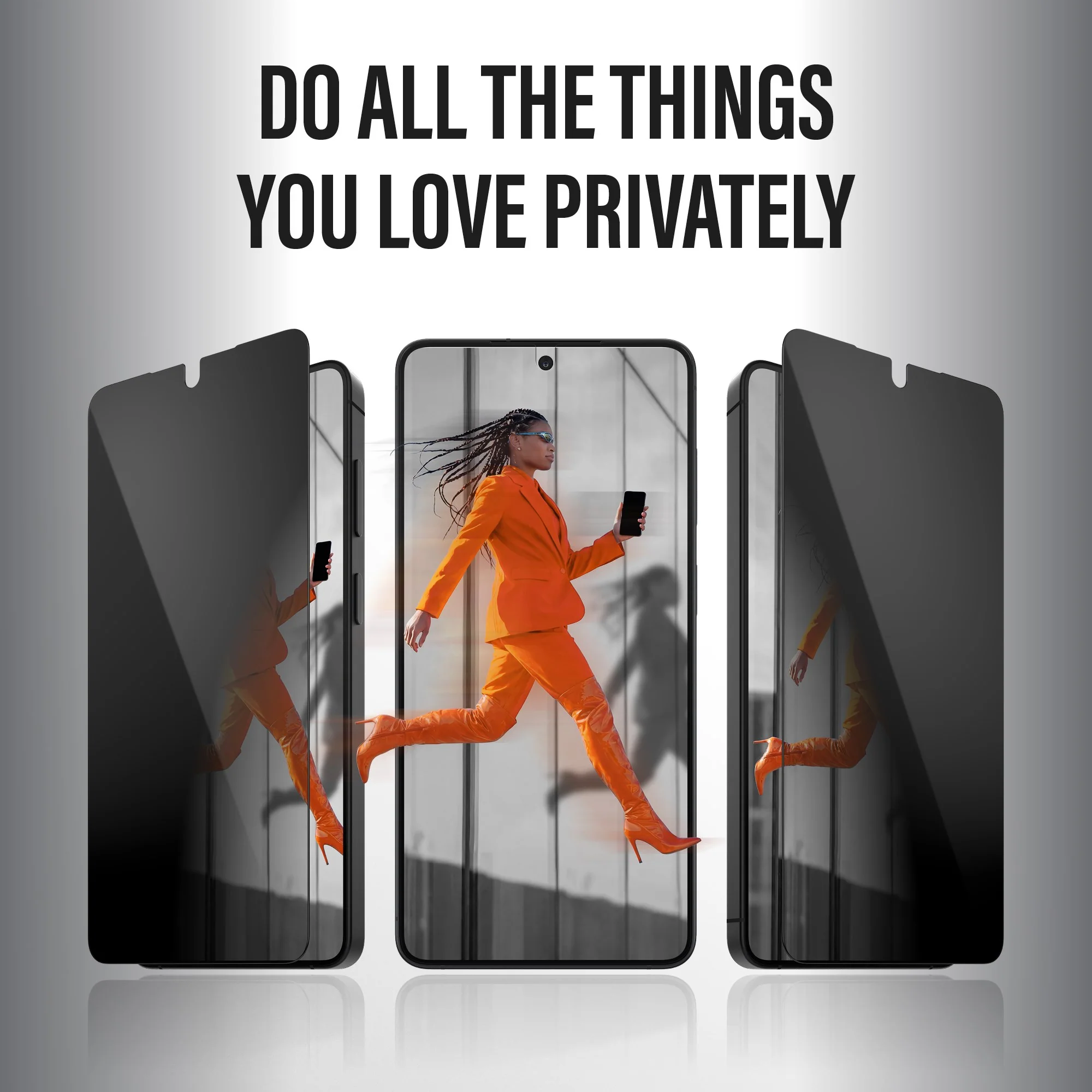 PanzerGlass® 2-Way Privacy Screen Protector Samsung Galaxy S26+ | Ultra-Wide Fit w. FASTFIT IN-A-BOX - Image 9