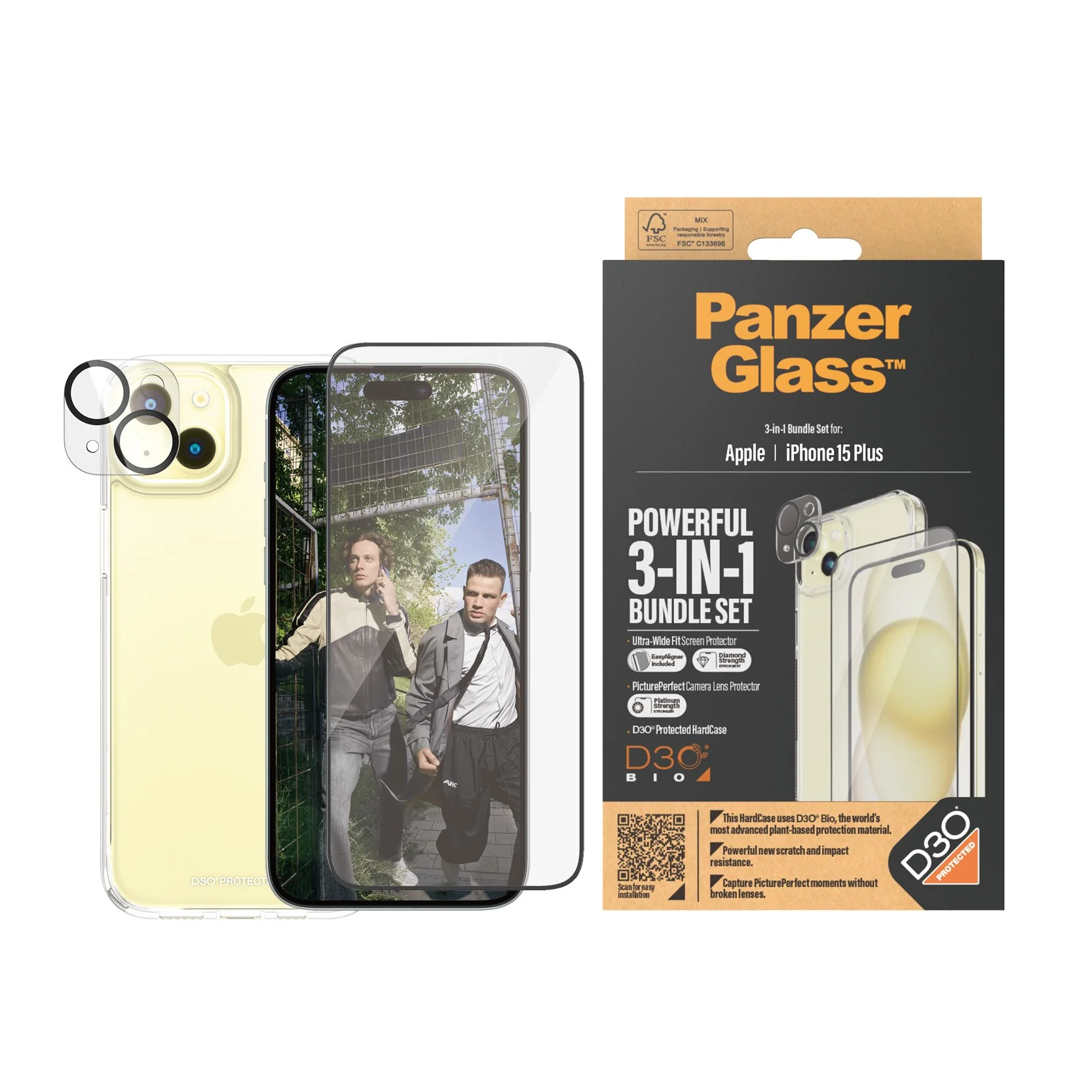 PanzerGlass® 3-in-1 Bundle iPhone 15 Plus - Image 2