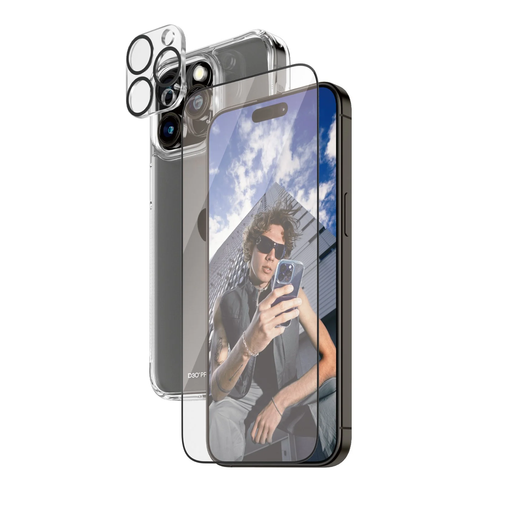 PanzerGlass® 3-in-1 Bundle iPhone 15 Pro Max