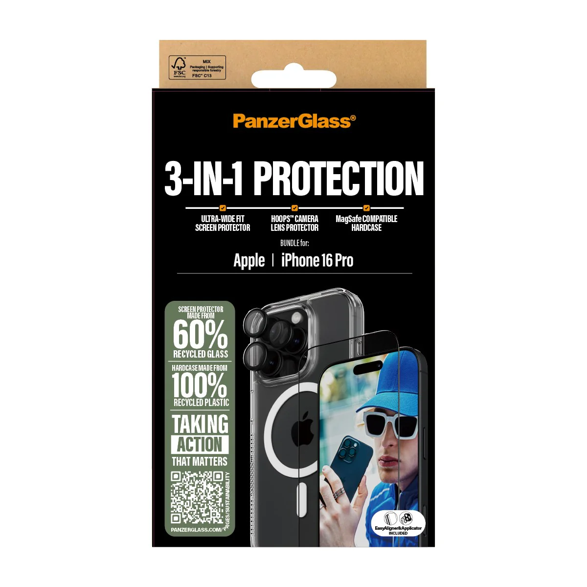 PanzerGlass® 3-in-1 Protection Bundle iPhone 16 Pro - Image 3